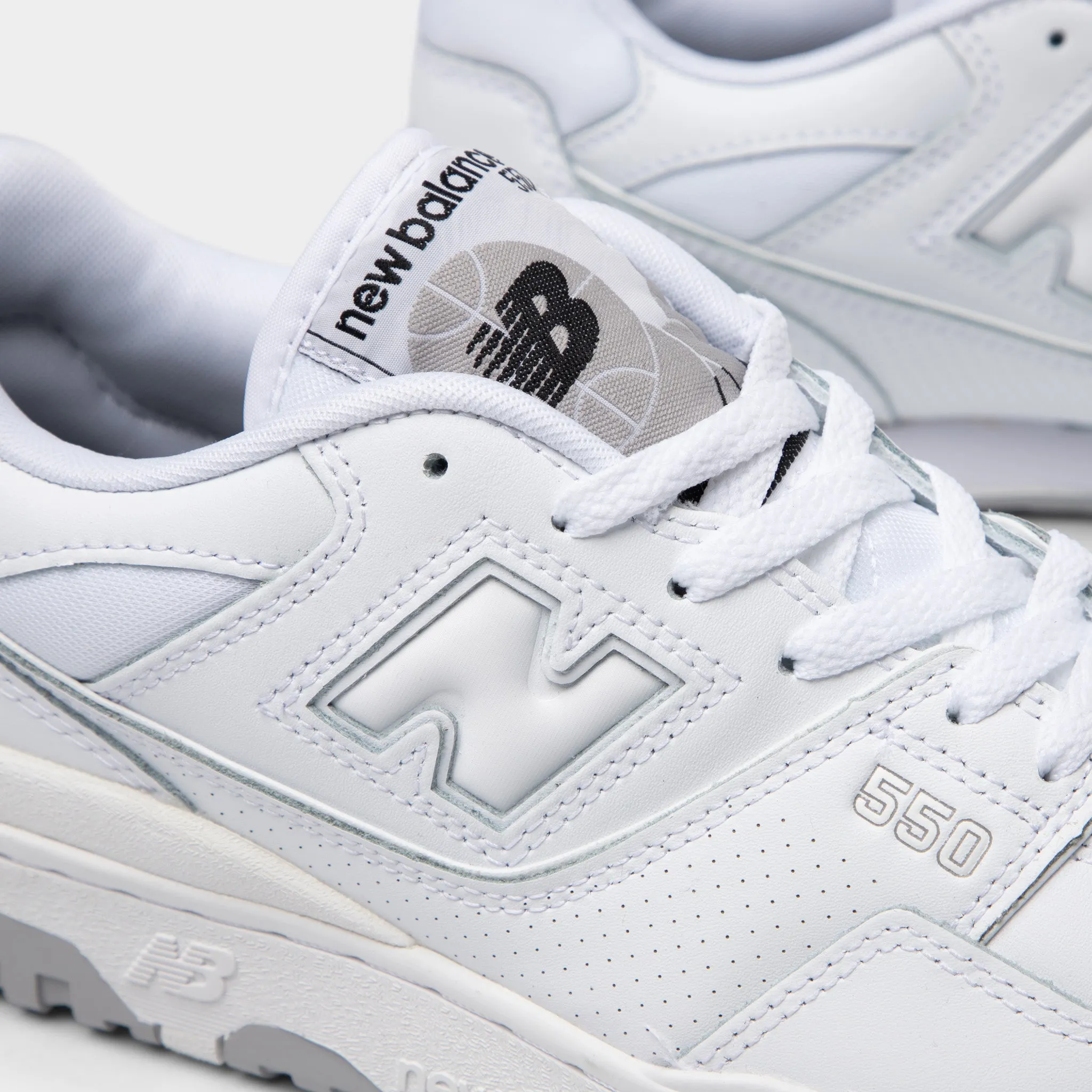 New Balance BB550PB1 White / White Ultra Light Outsole Design