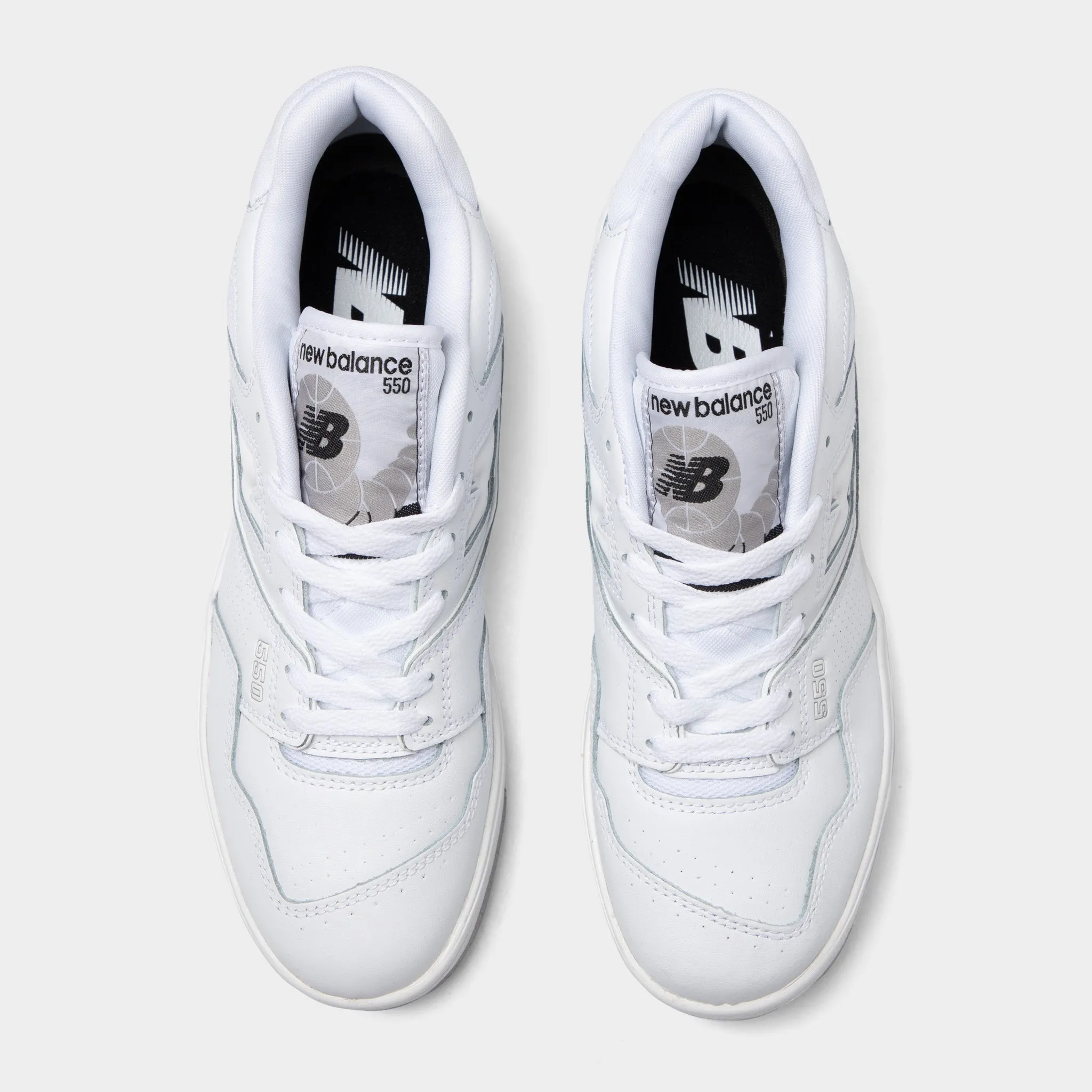 Quick Action Shoes Diagonal Flex Notches New Balance BB550PB1 White / White