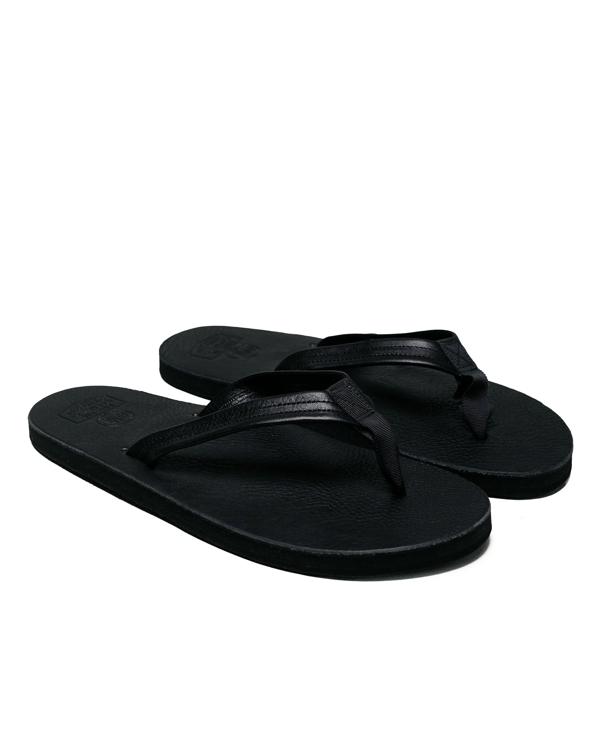 Phigvel Leather Beach Sandals Black zip - type