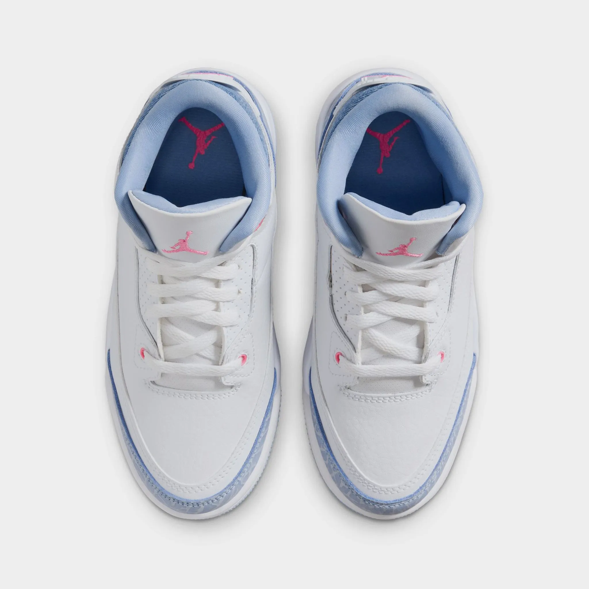 ShockResistant Soft Land Jordan 3 Retro PS White / Pink Glow - Cobalt Bliss