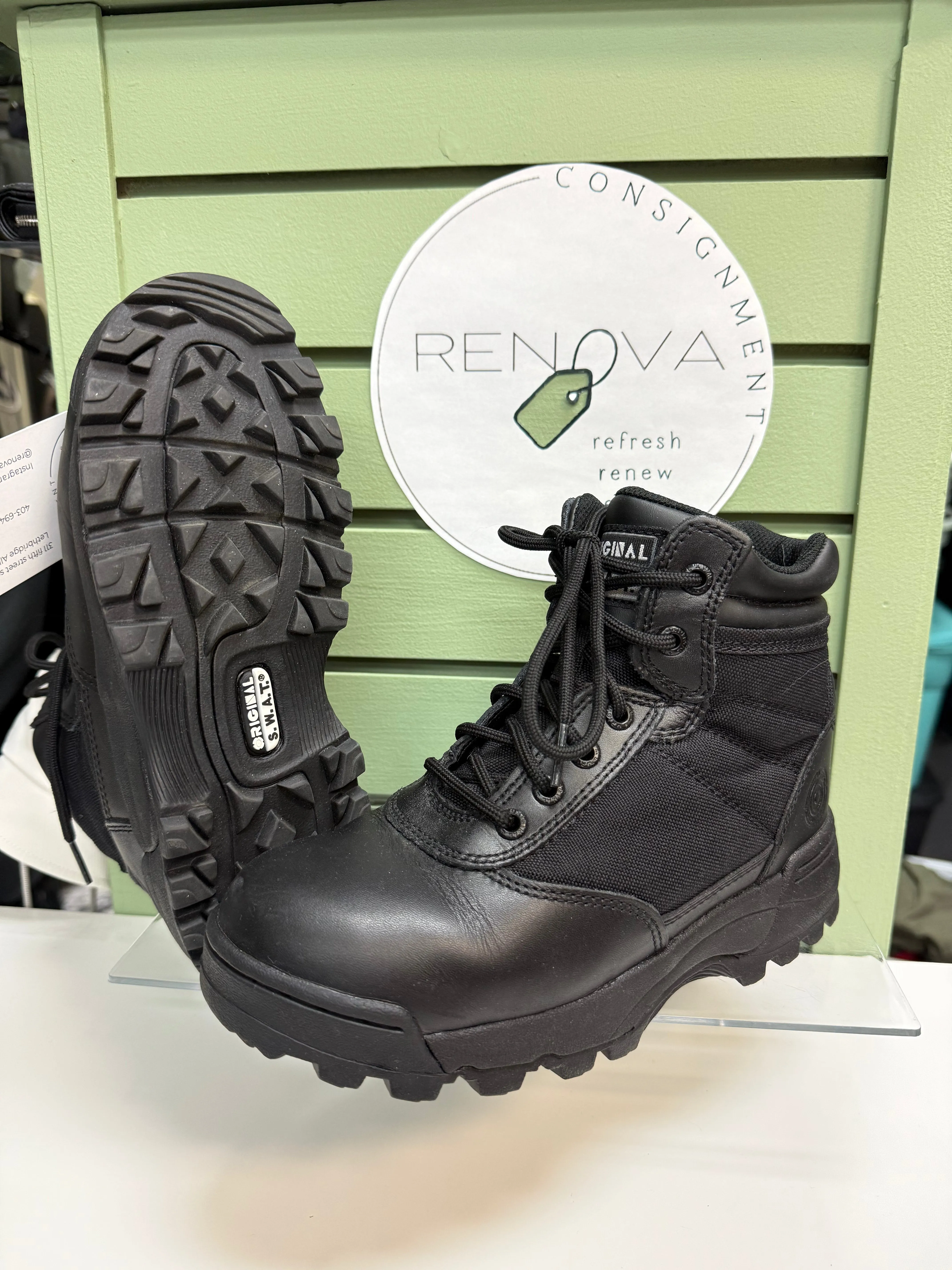 Hiking Fit Patent Glow SWAT Classic 6??Boots (Mens 5.5/ Womens 7)