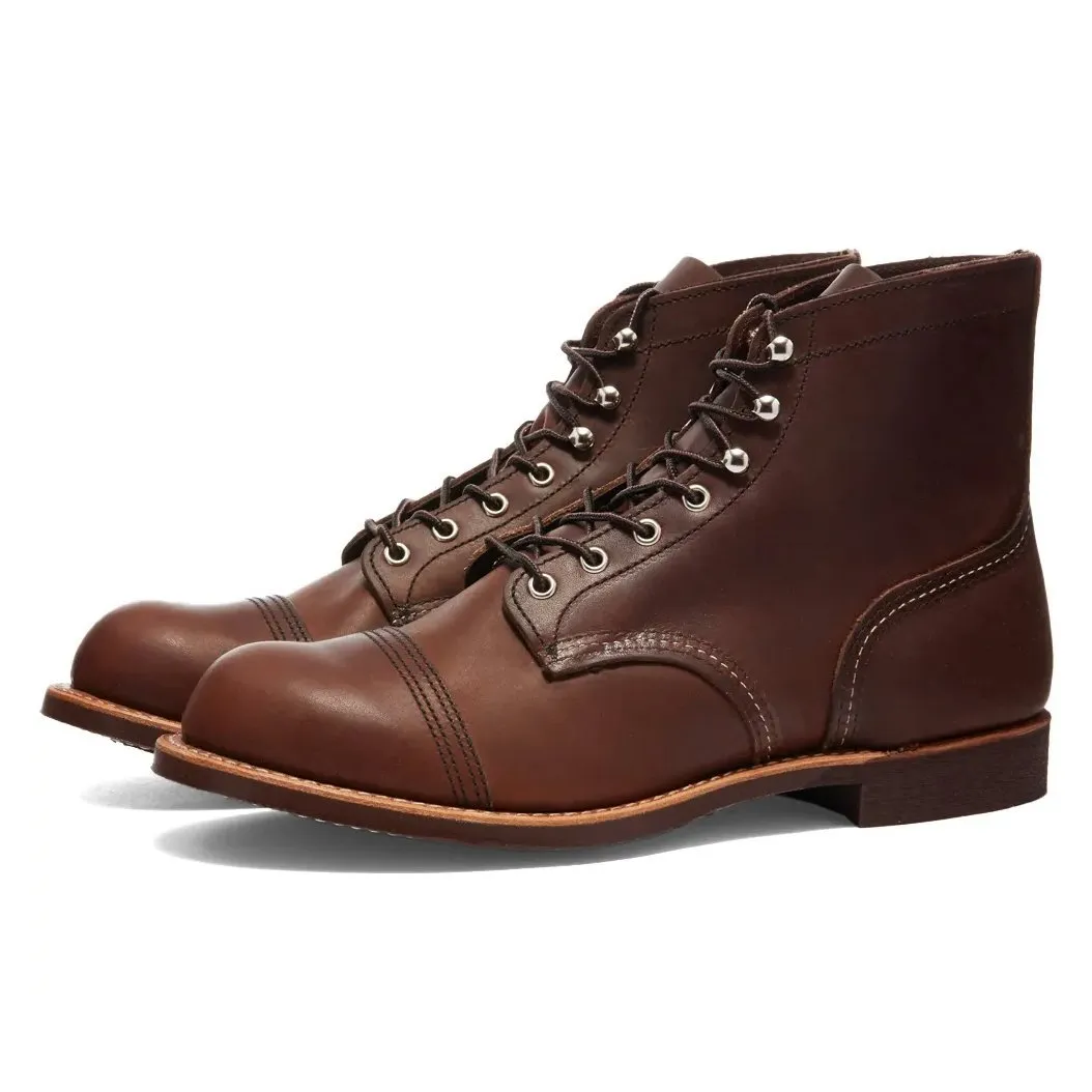 Long Haul Red Wing Men's Iron Ranger 8111 Amber