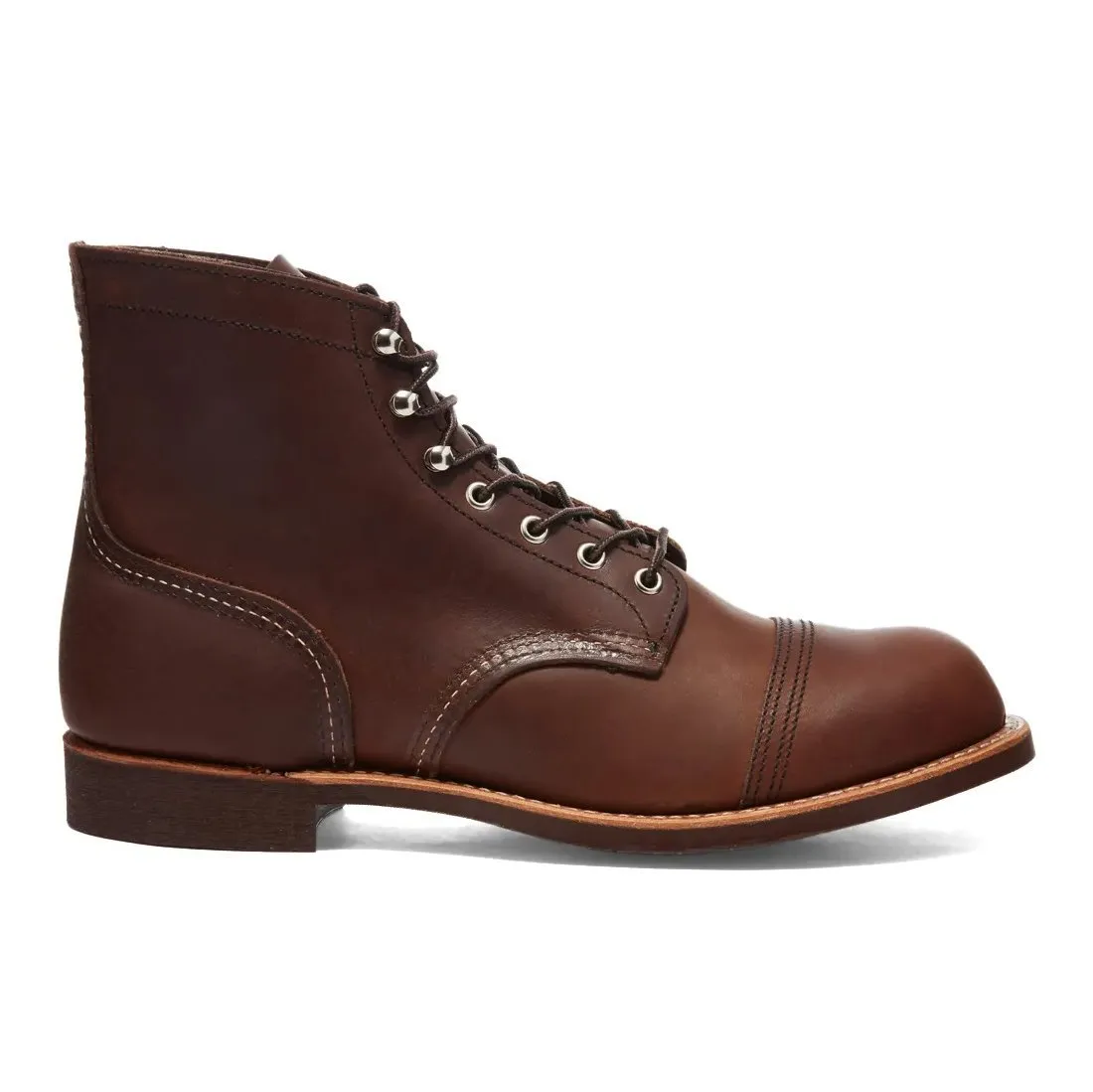 Stable Support Nature Lover Well-fitted Red Wing Men's Iron Ranger 8111 Amber