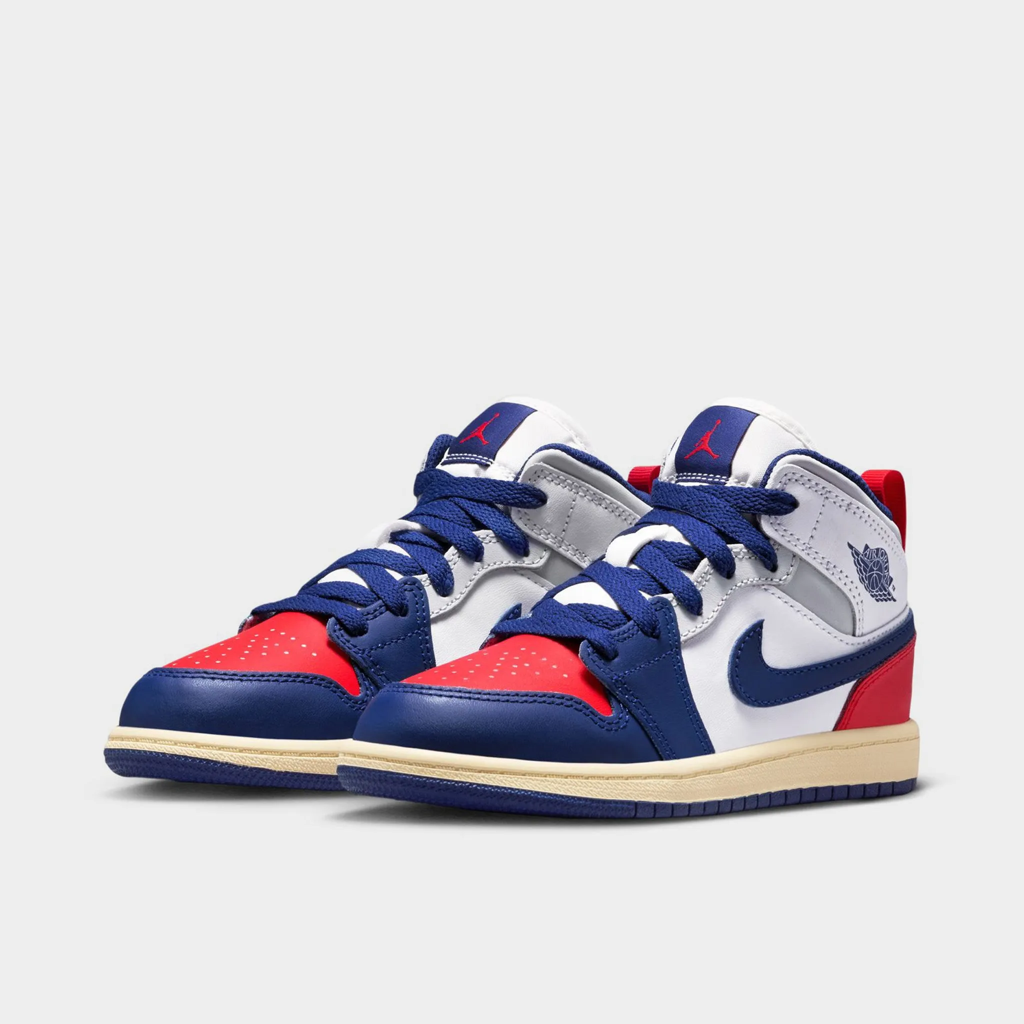Compression EVA Jordan 1 Mid PS White / Deep Royal Blue - University Red