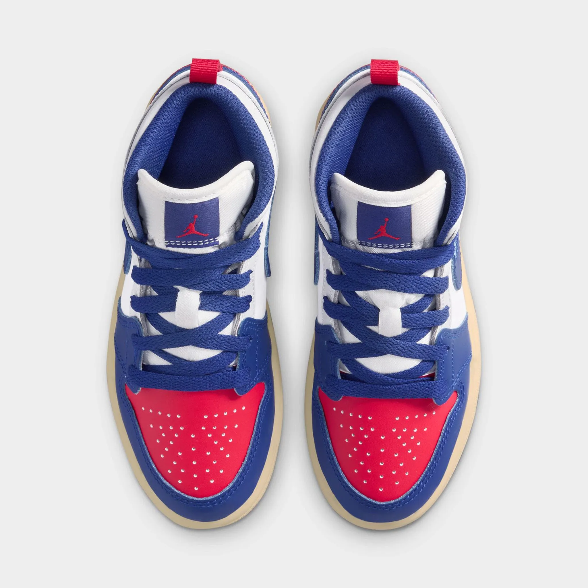 Dynamic Movement Jordan 1 Mid PS White / Deep Royal Blue - University Red