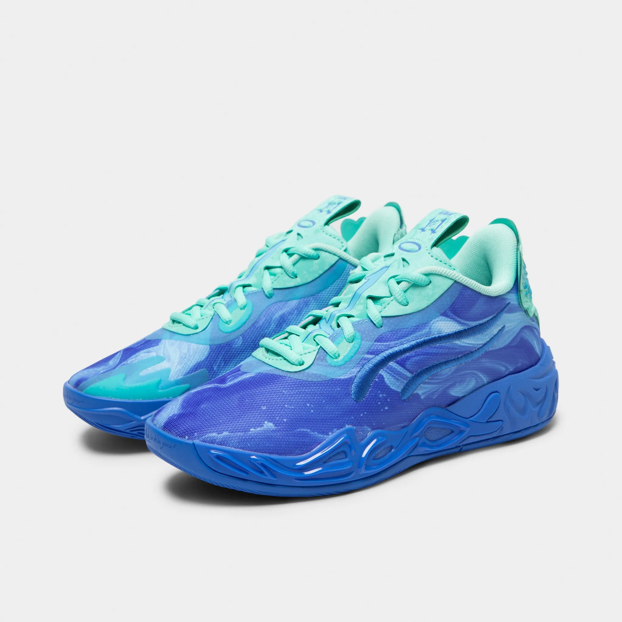 Friction Resistant Responsive foam PUMA Juniors' MB.04 Ultra Blue / Blue Glimmer - New Navy