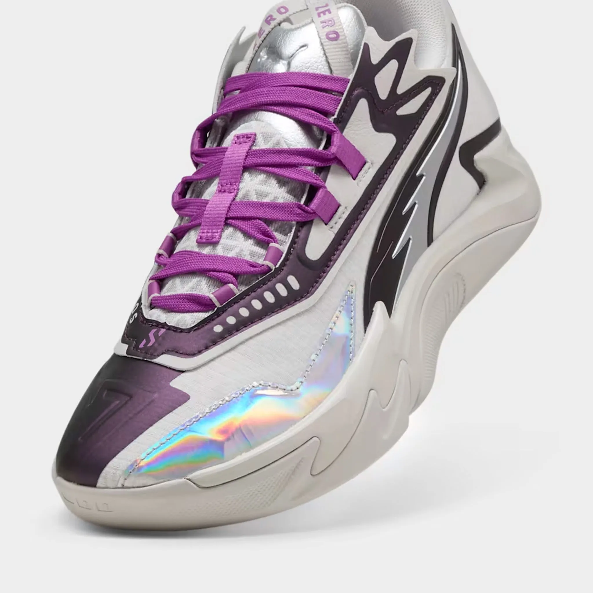 PUMA Scoot Zeros II "Sterling" Feather Gray / Wild Berry Lightweight Mesh All-Terrain Shoes