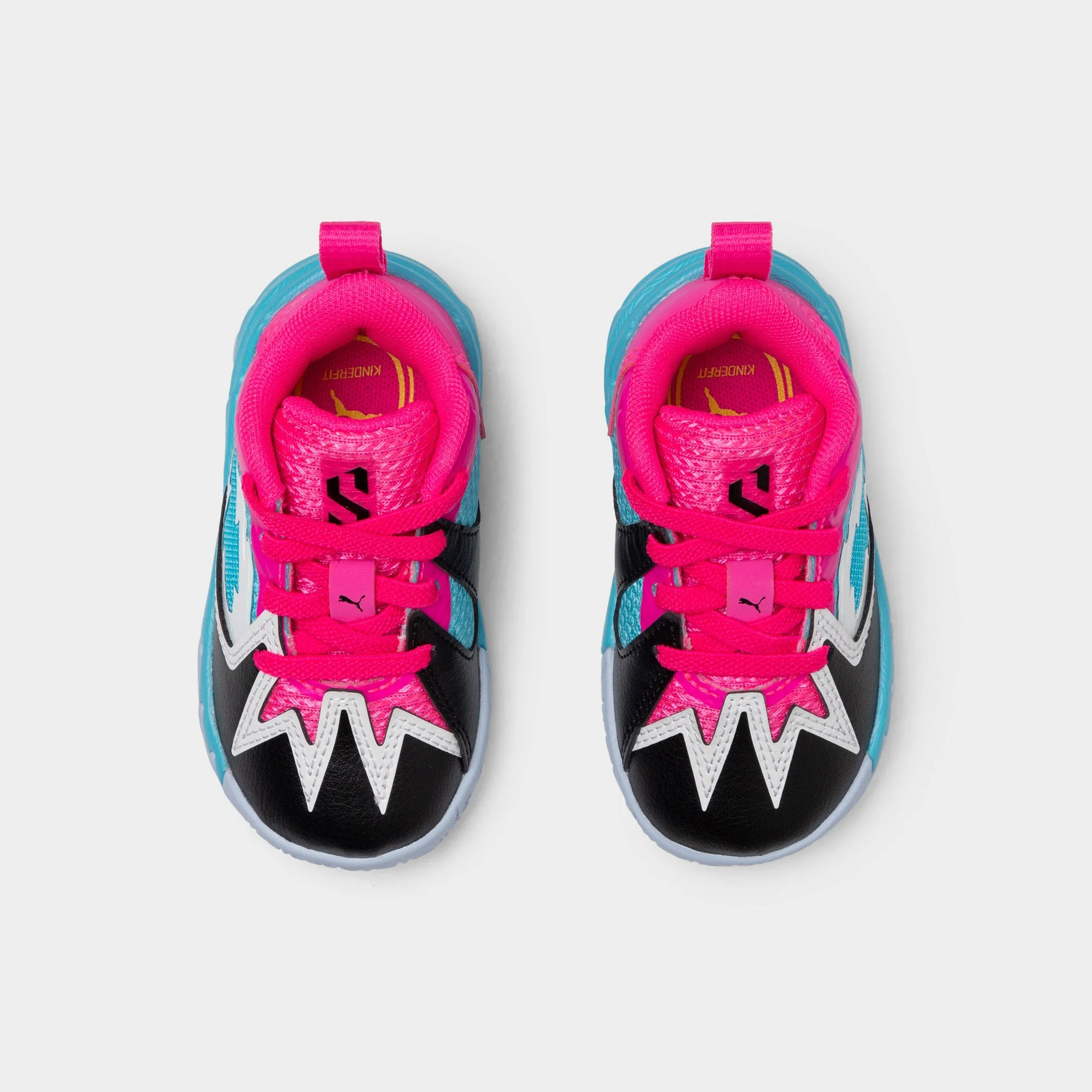 PUMA Toddlers' Scoot 1 Pink / Blue - Silver Mesh