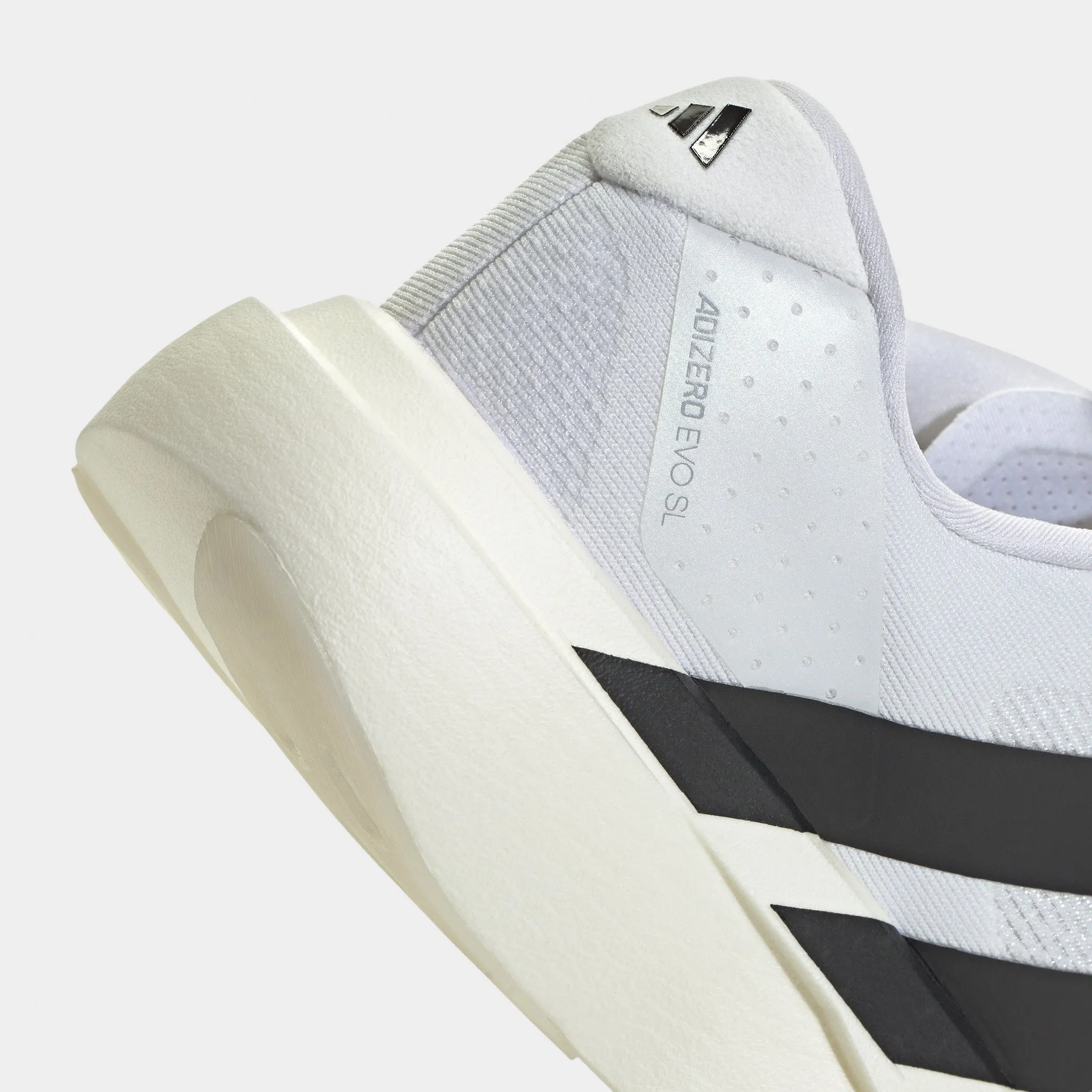 adidas Women's Adizero EVO SL White / Black - White proprioception - enhancing shoes