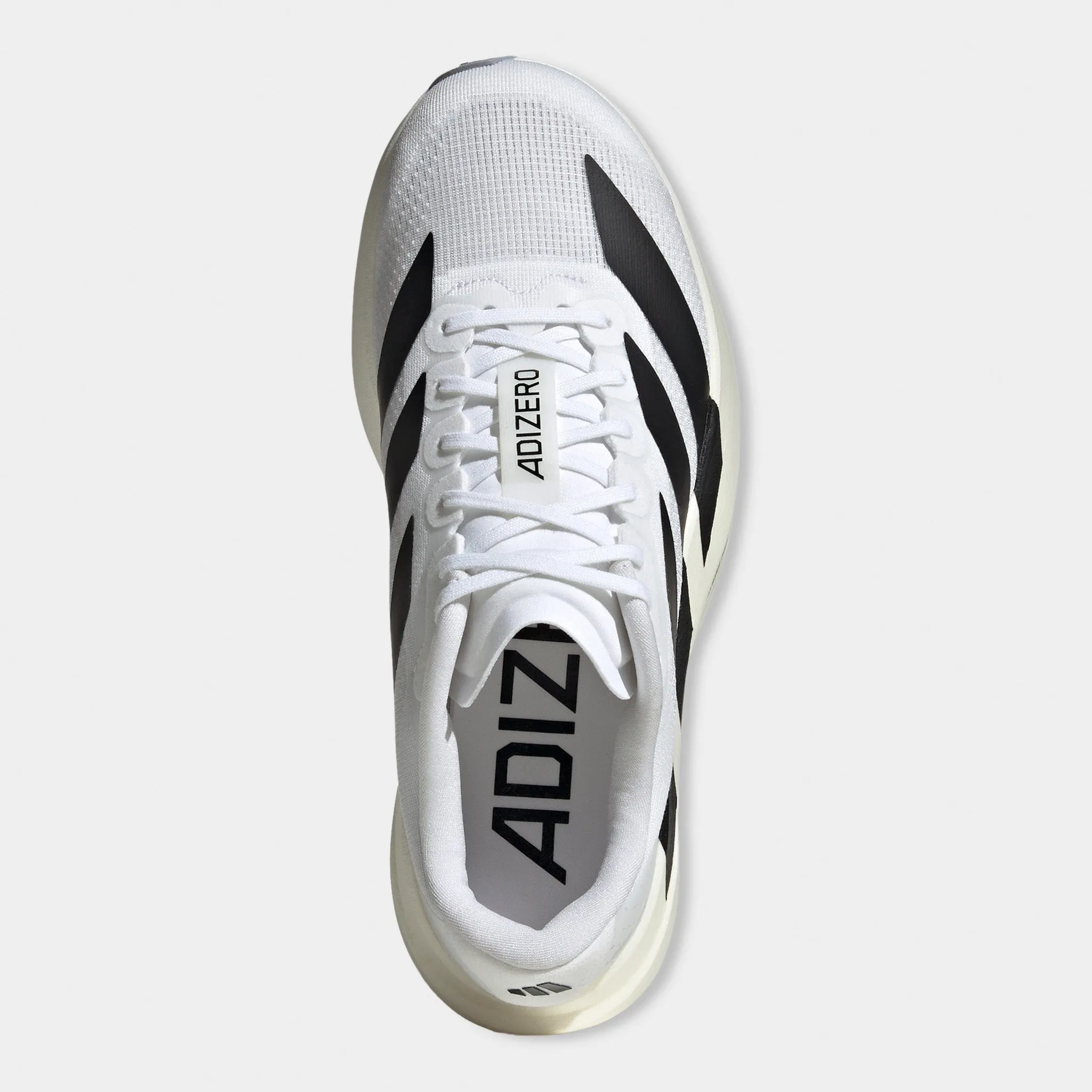 adjustable - lace shoes running in solid colors adidas Women's Adizero EVO SL White / Black - White