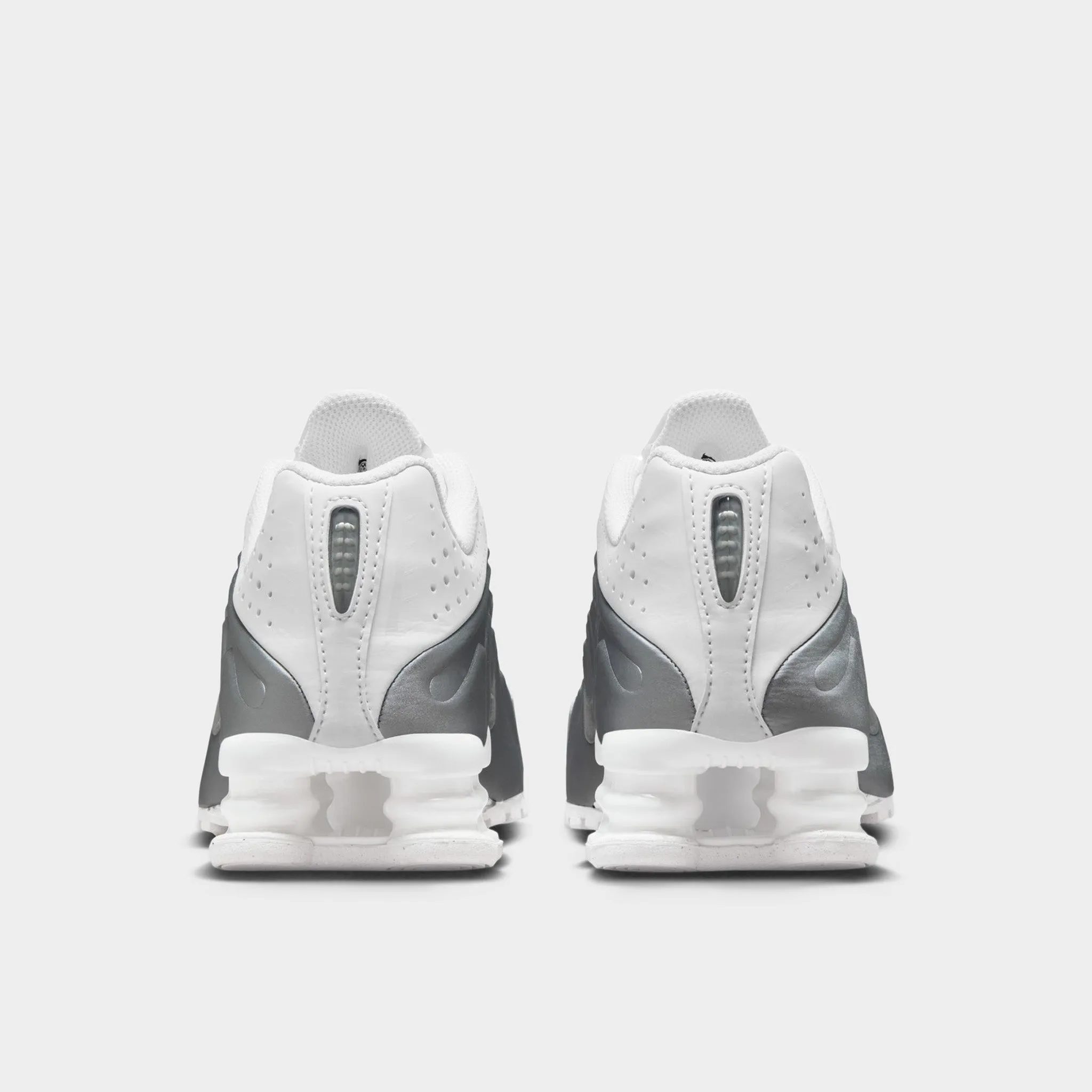 versatile - use shoes Nike Shox R4 GS White / Metallic Silver - White