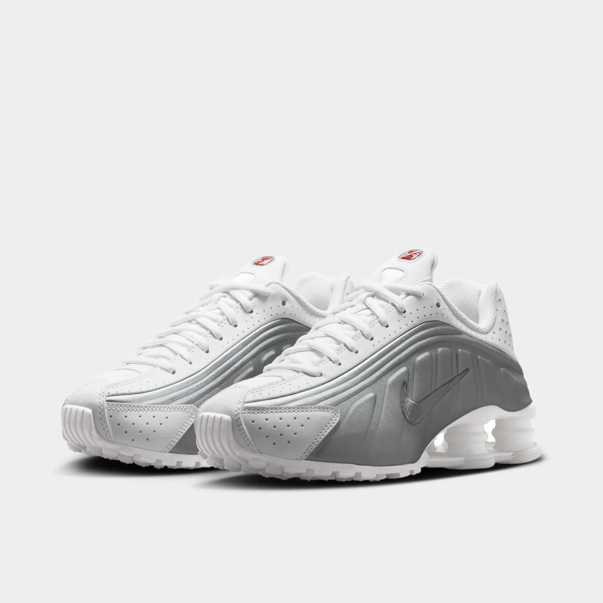Nike Shox R4 GS White / Metallic Silver - White Fitness Performance track - ready
