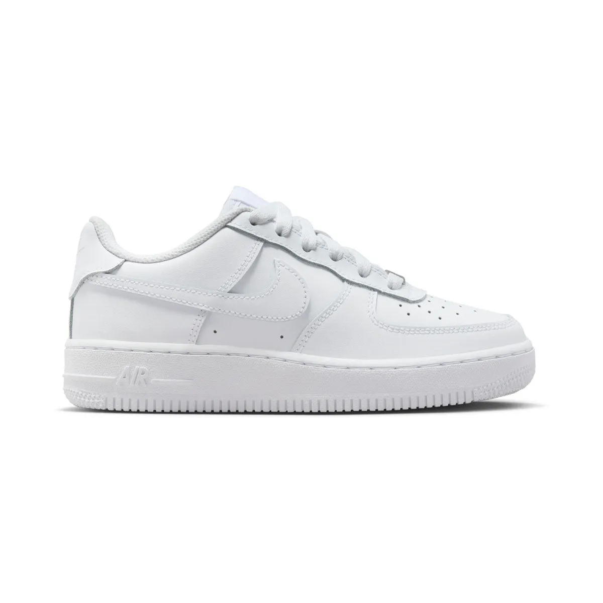 Nike Air Force 1 LE 'Triple White' Big Kids' Shoes Minimalist Stretch Loop