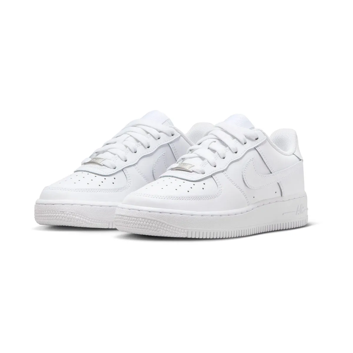 Nike Air Force 1 LE 'Triple White' Big Kids' Shoes Lift Up Runway Glow