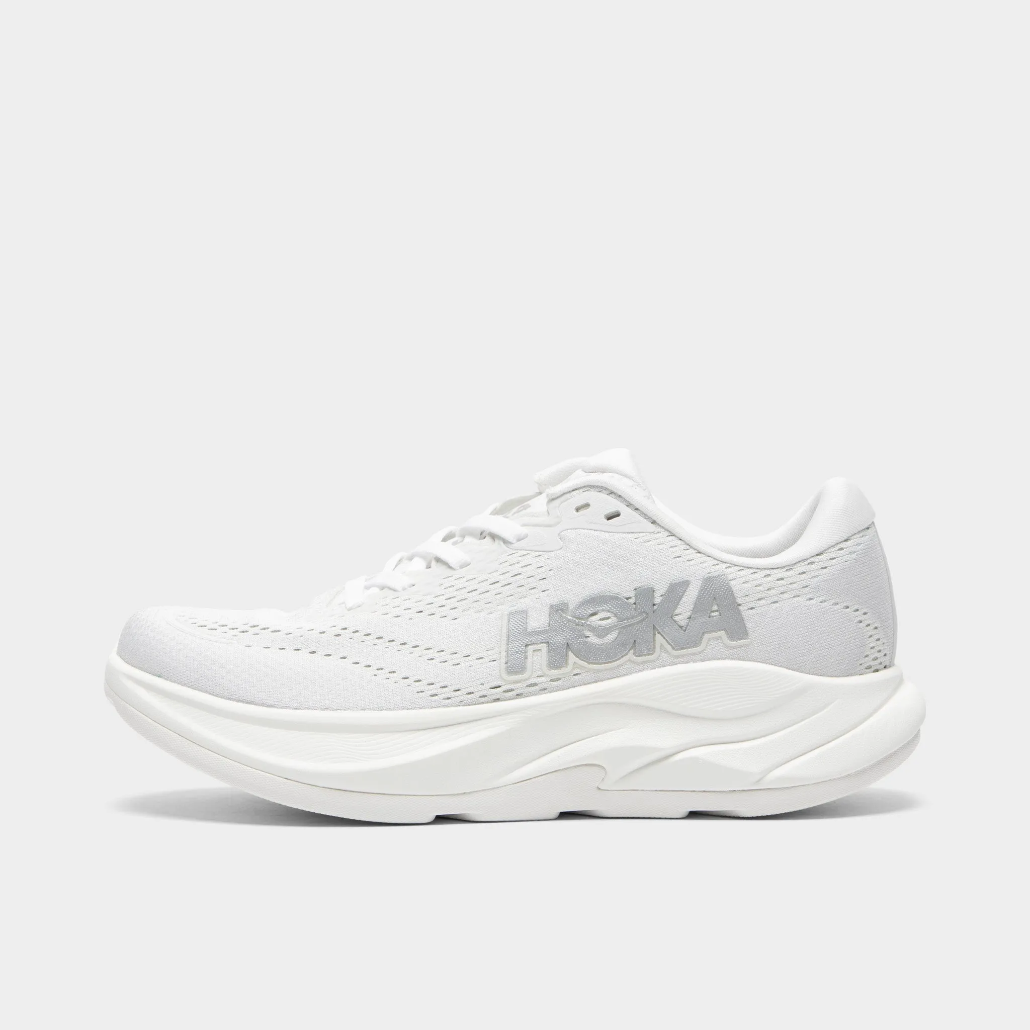 Hoka Women's Rincon 4 White / Silver basketball - court running shoes