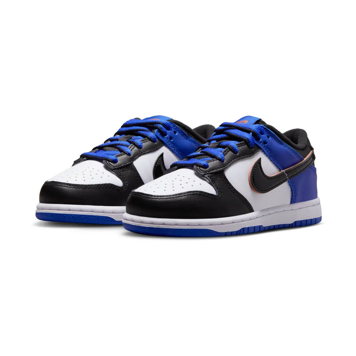 Nike Dunk Low SE 'Upside Down Swoosh Knicks' Little Kids' Shoes Light Mesh Upper Narrow Fit