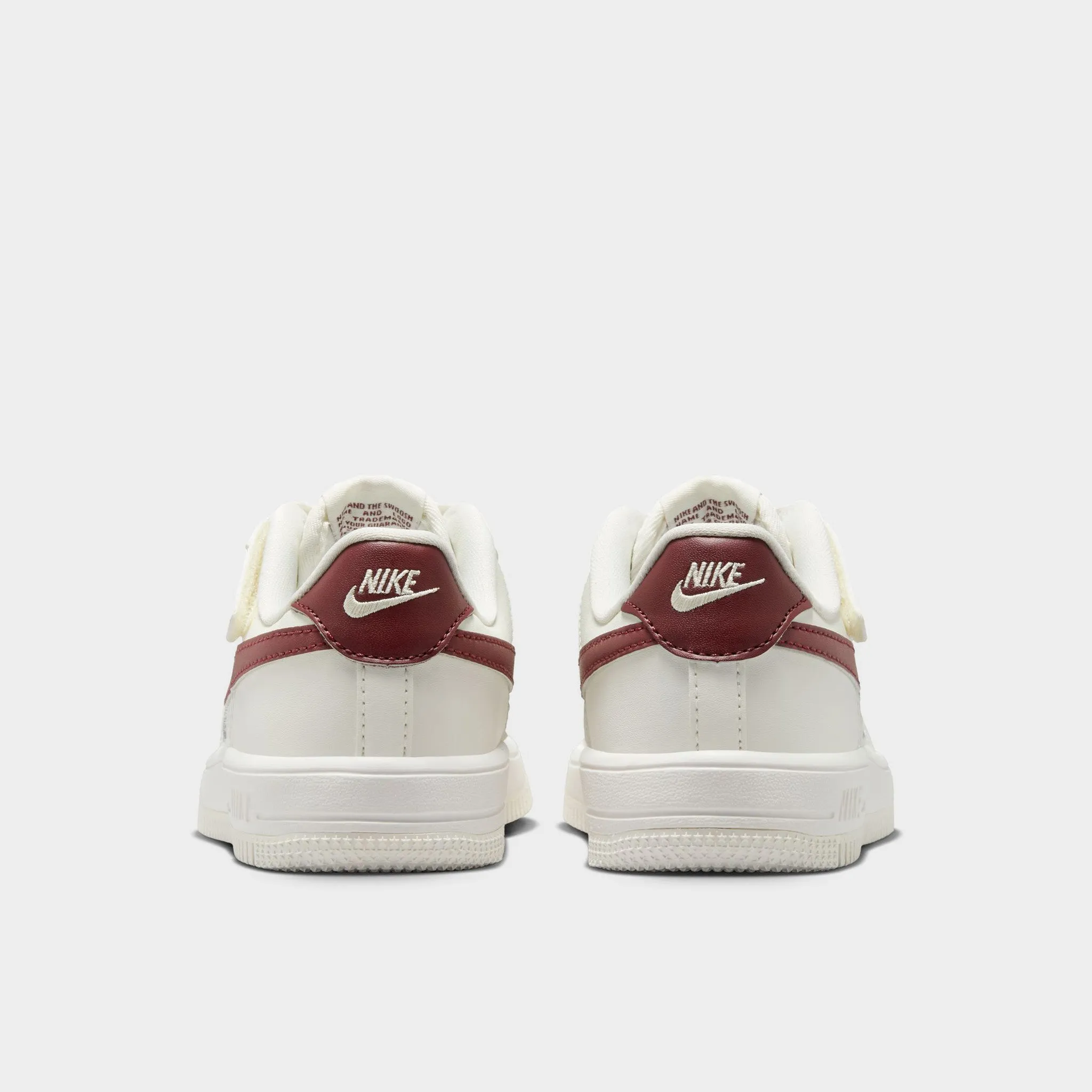 Nike Air Force 1 Low EasyOn PS Sail / Dark Team Red Enhanced Lateral Stability