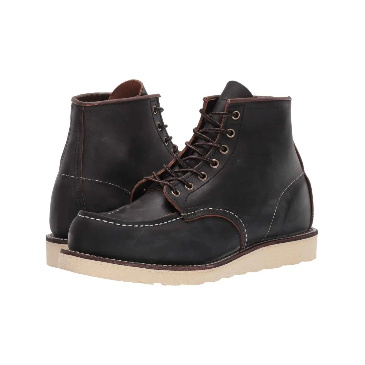 Red Wing Men's 6-Inch Classic Moc 8849 Black Prairie Leather quick-drying Insulated Adventure Journey