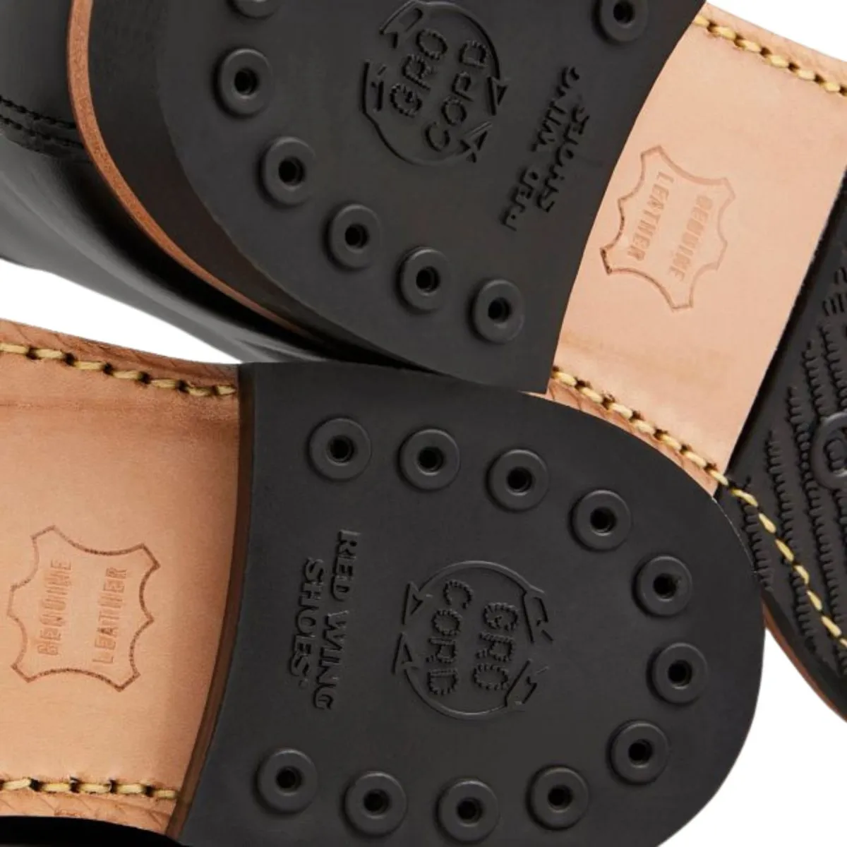 Red Wing Men's Beckman 9423 Black Leather Hard Wear