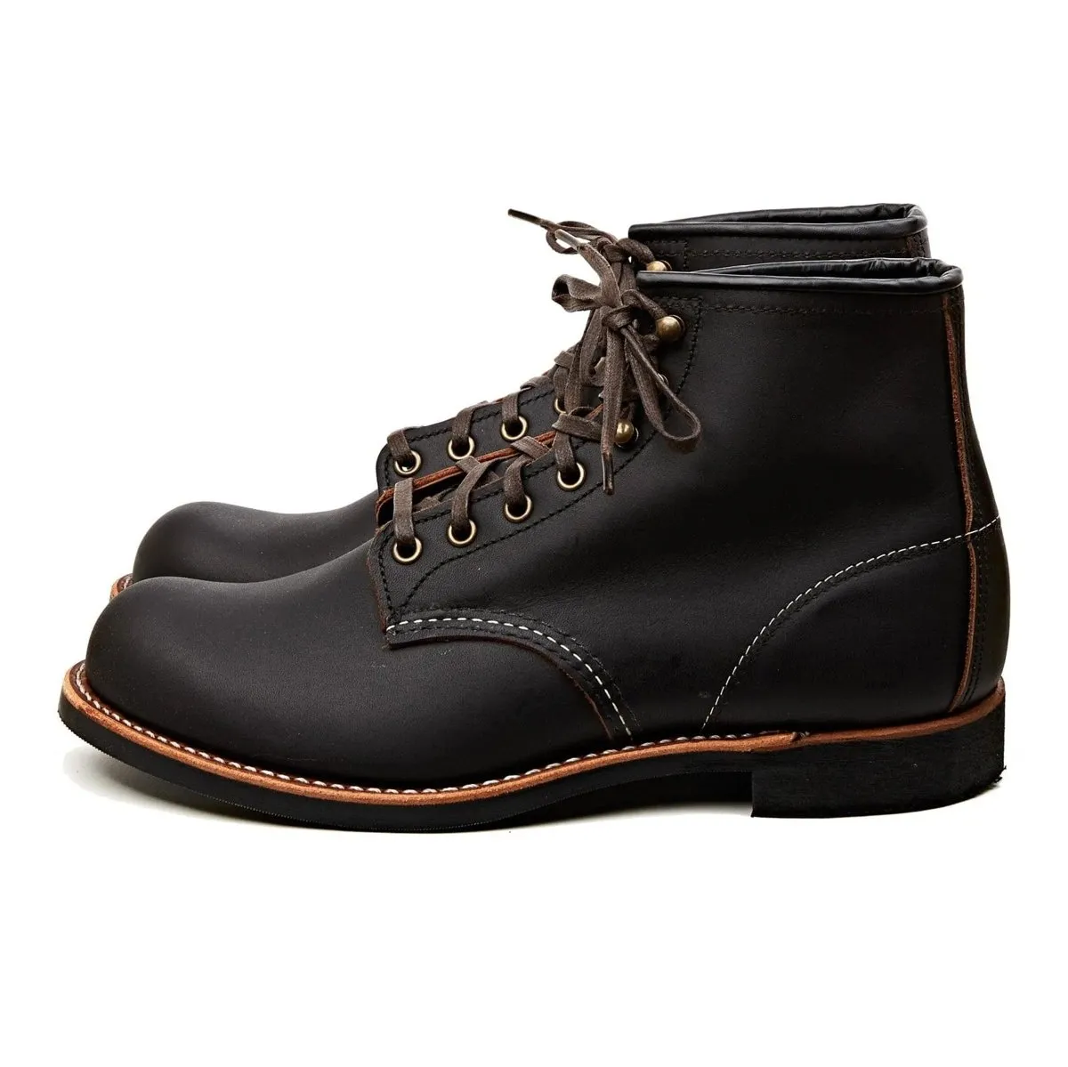Durable Shell Comfort Seeker Sleek Finish Red Wing Men's Blacksmith 3345 Black Prairie