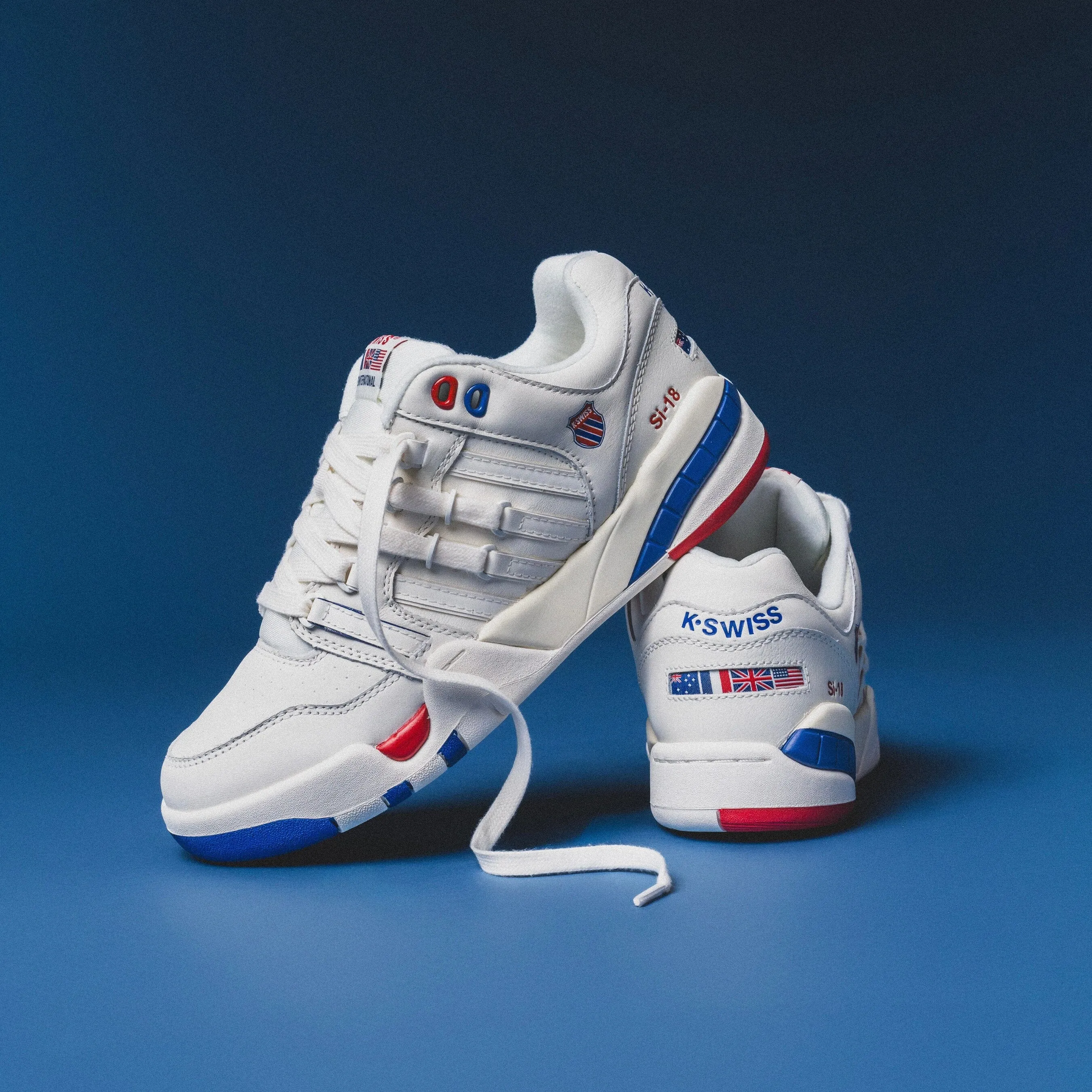 MENS K-Swiss |Si-18 INTERNATIONAL Everyday Performance Reinforced Eyelets Design