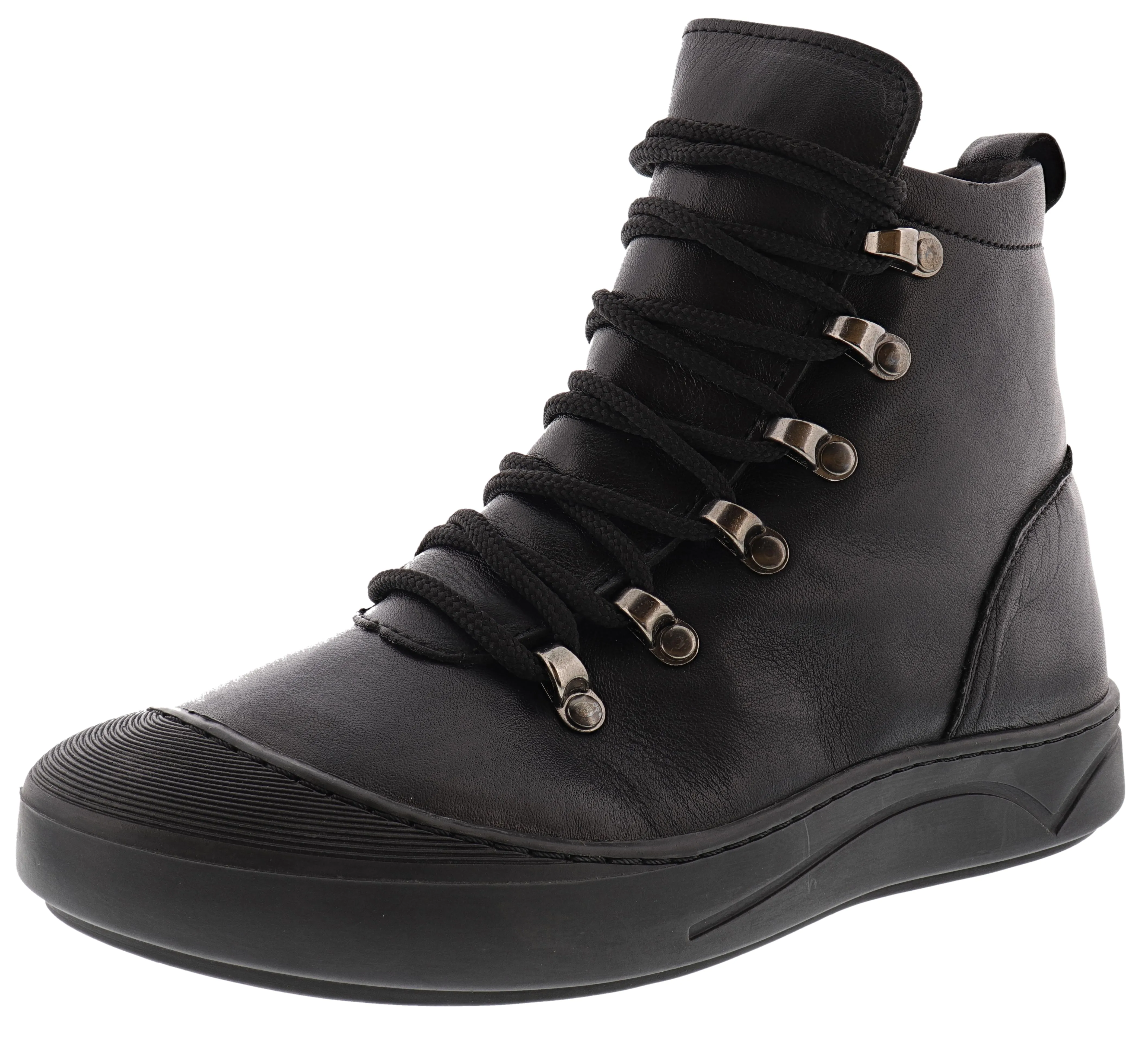Camping Trip Spring Step Women's Lace Up Leather Booties Darleen