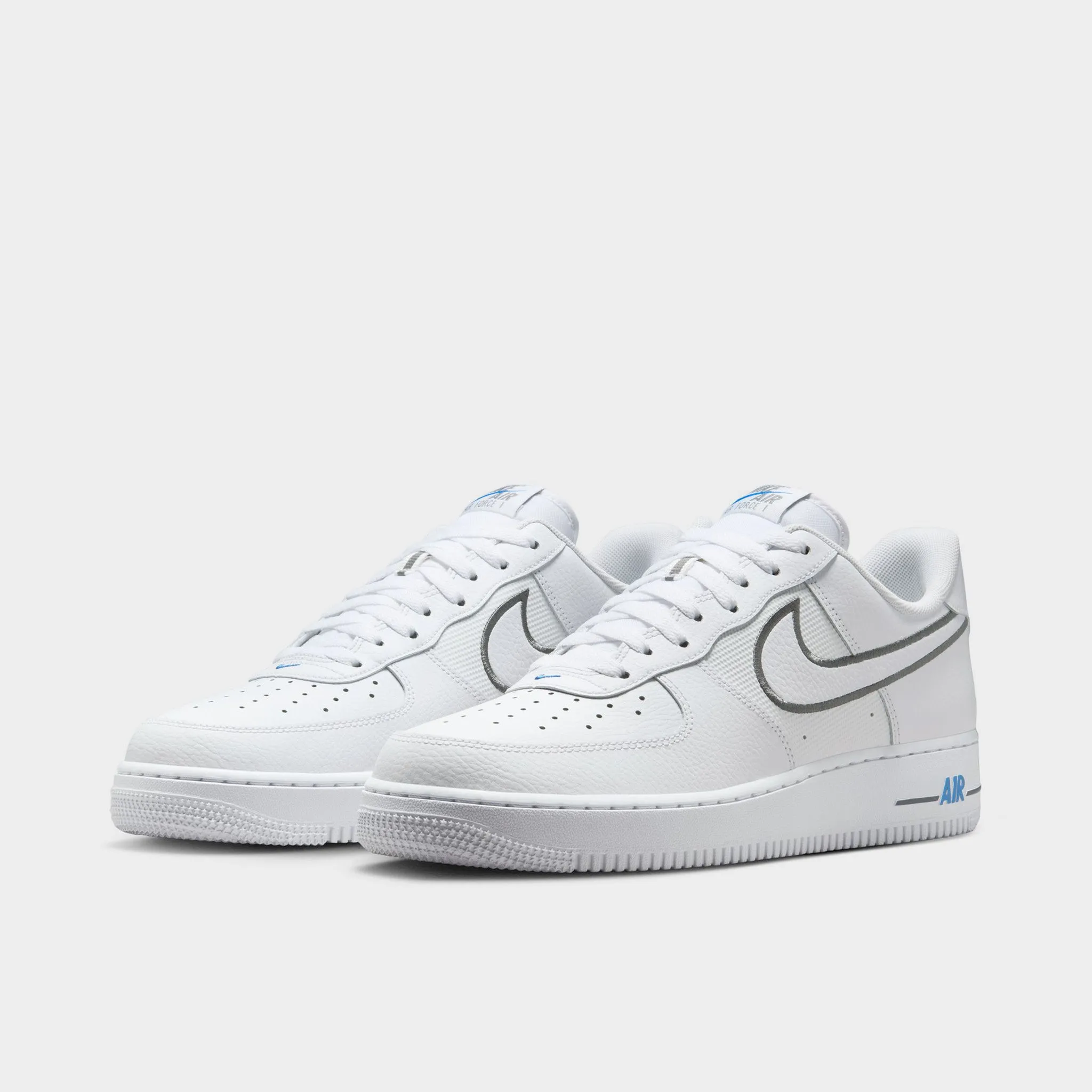 Quick Lacing Mechanism Nike Air Force 1 '07 White / Cool Grey - Photo Blue