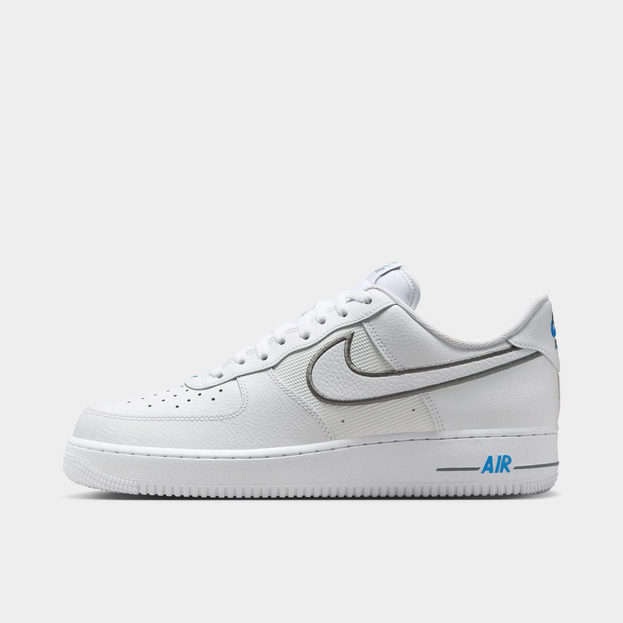 Low Profile Cushion Energy Retention Nike Air Force 1 '07 White / Cool Grey - Photo Blue