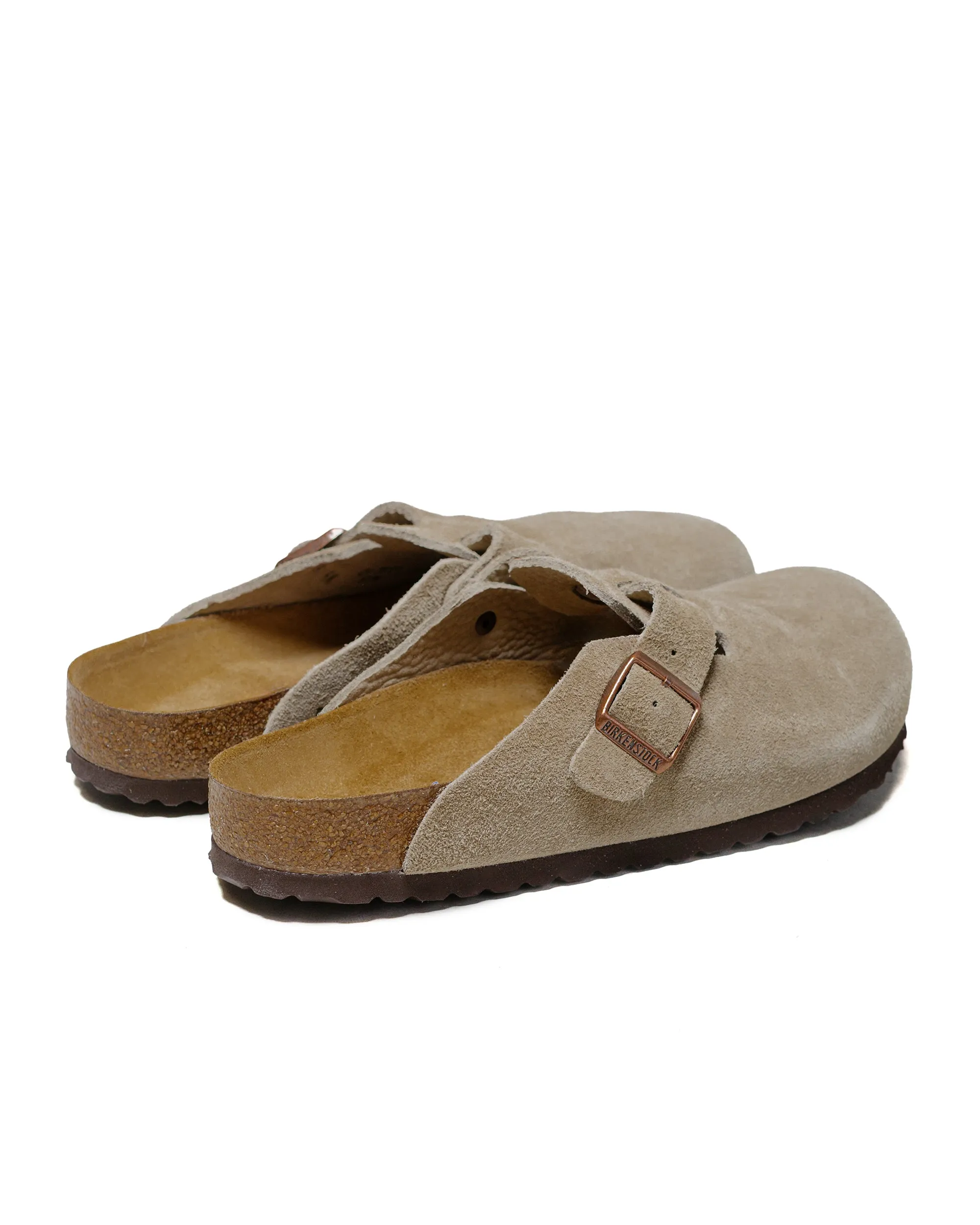 Birkenstock Boston Taupe Suede Sculpted materials