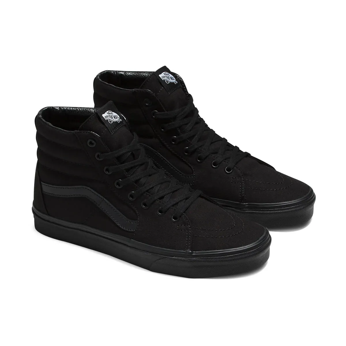 Sk8-Hi Canvas 'True Black' Unisex Shoes Core Design Pure Comfort