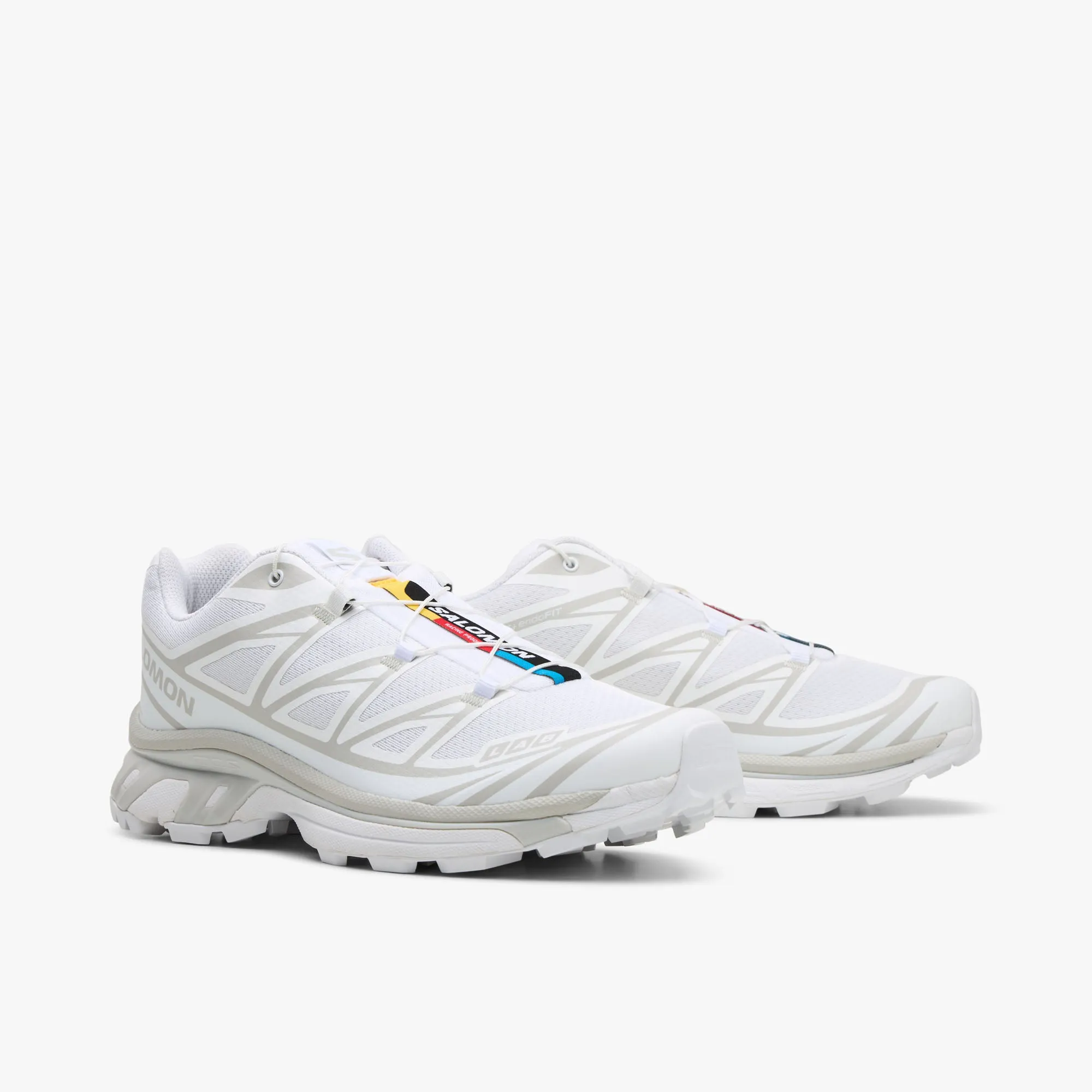 Salomon XT-6 White / White - Lunar Rock construction Ankle wrap