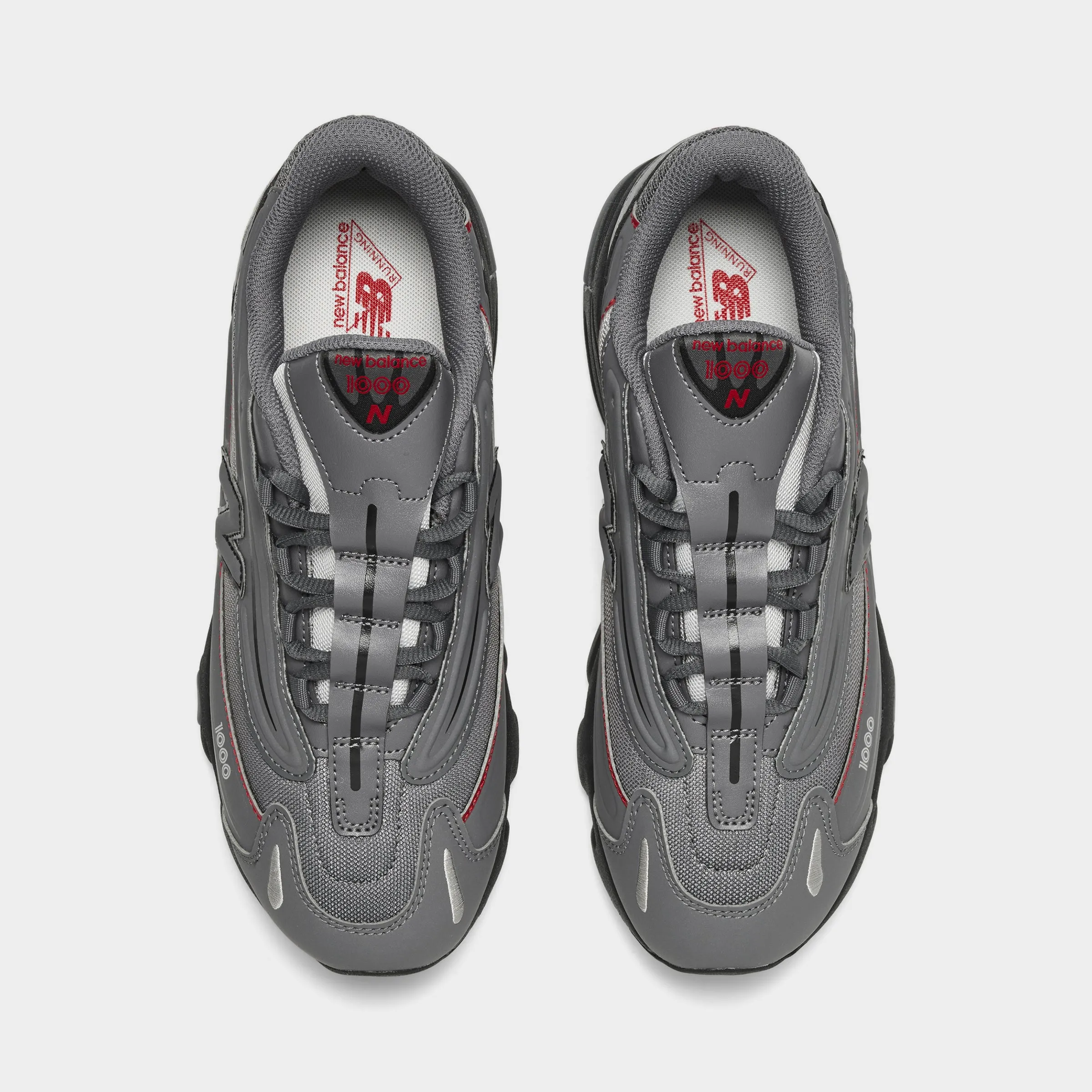 WideToeBox New Balance Juniors' 1000 Castlerock / Team Red