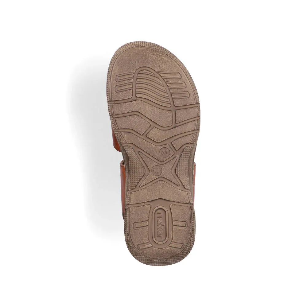 Rieker Sandal Brown - 21461-24 Effortless Fit Footwear OdorResistant