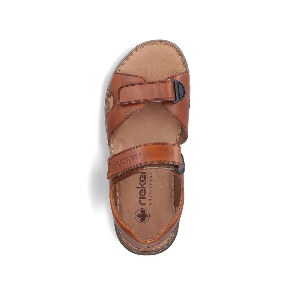 Relaxed feet Versatile Features Rieker Sandal Brown - 21461-24