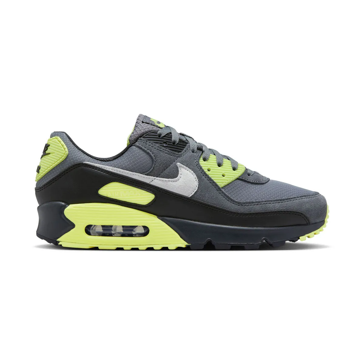 noiseless - movement shoes Anti   Slip Feature Nike Air Max 90 'Smoke Grey Light Lemon Twist' Men's Shoes