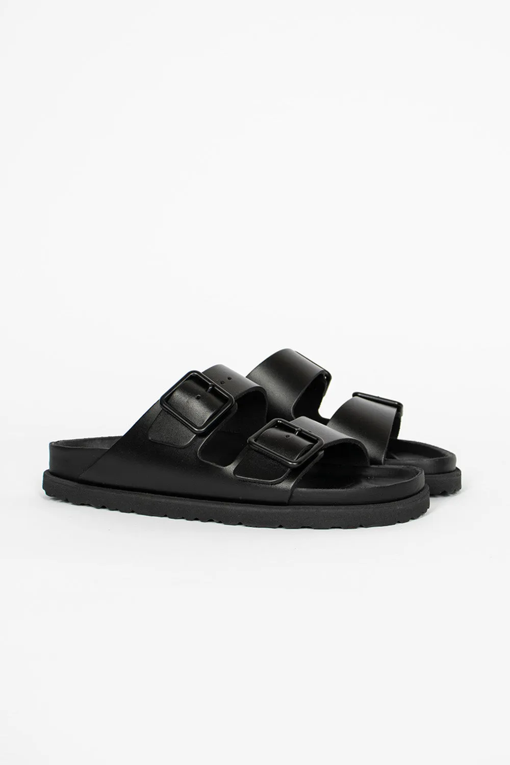 Anti Odor Morning Walk Weekend Trip Arizona Nappa Sandal Black