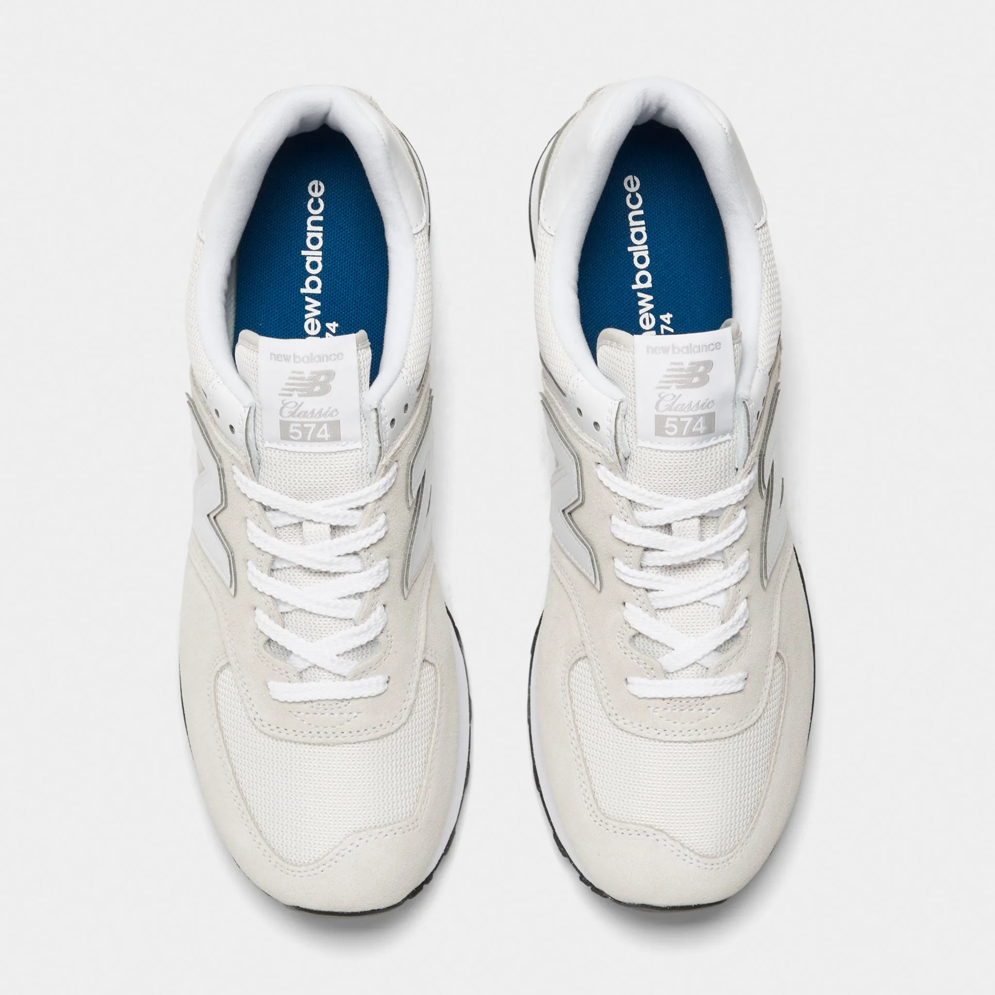 squash player shoes New Balance ML574EVW Nimbus Cloud / White