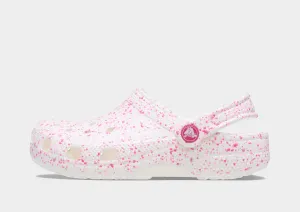 Paint Splatter Classic Clog Junior's running in banked tracks shoes