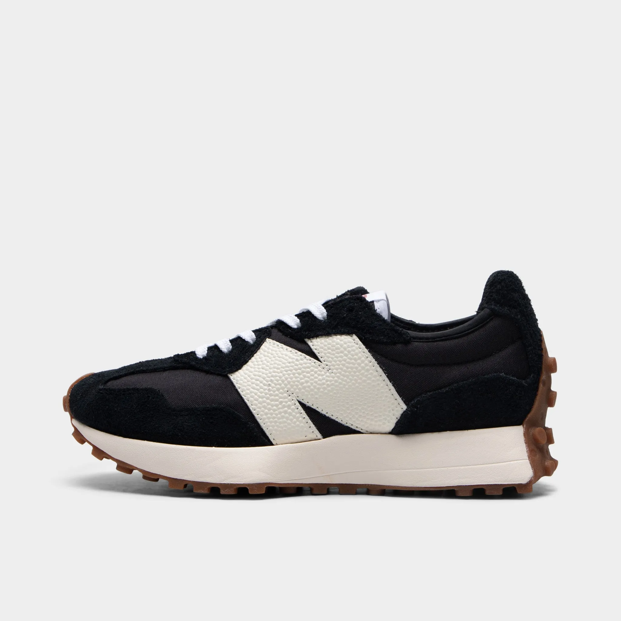 New Balance Women's 327 Black / White - Mineral Red charity - run