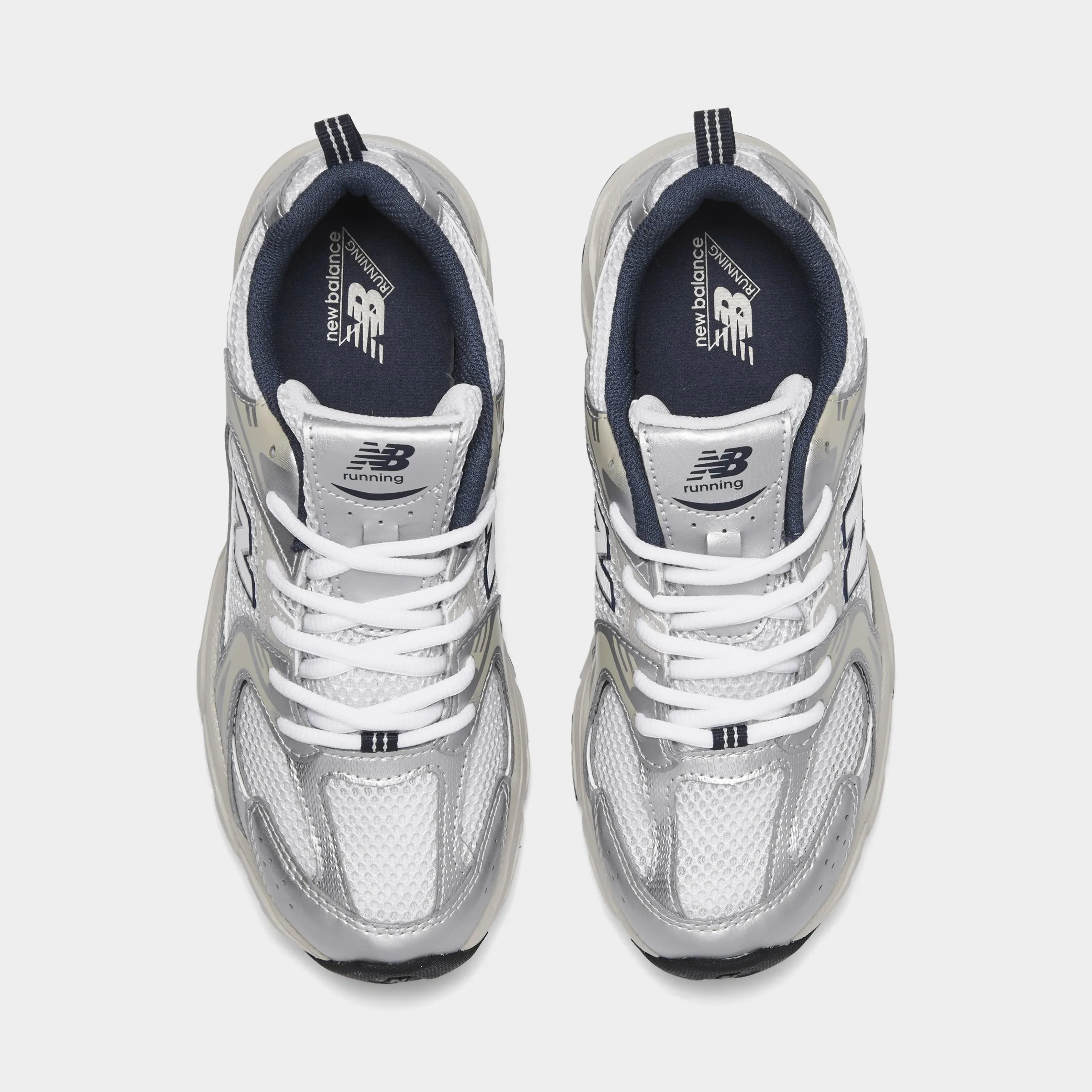 New Balance Juniors' 530 Summer Fog / Nimbus Cloud - NB Navy Running Gear