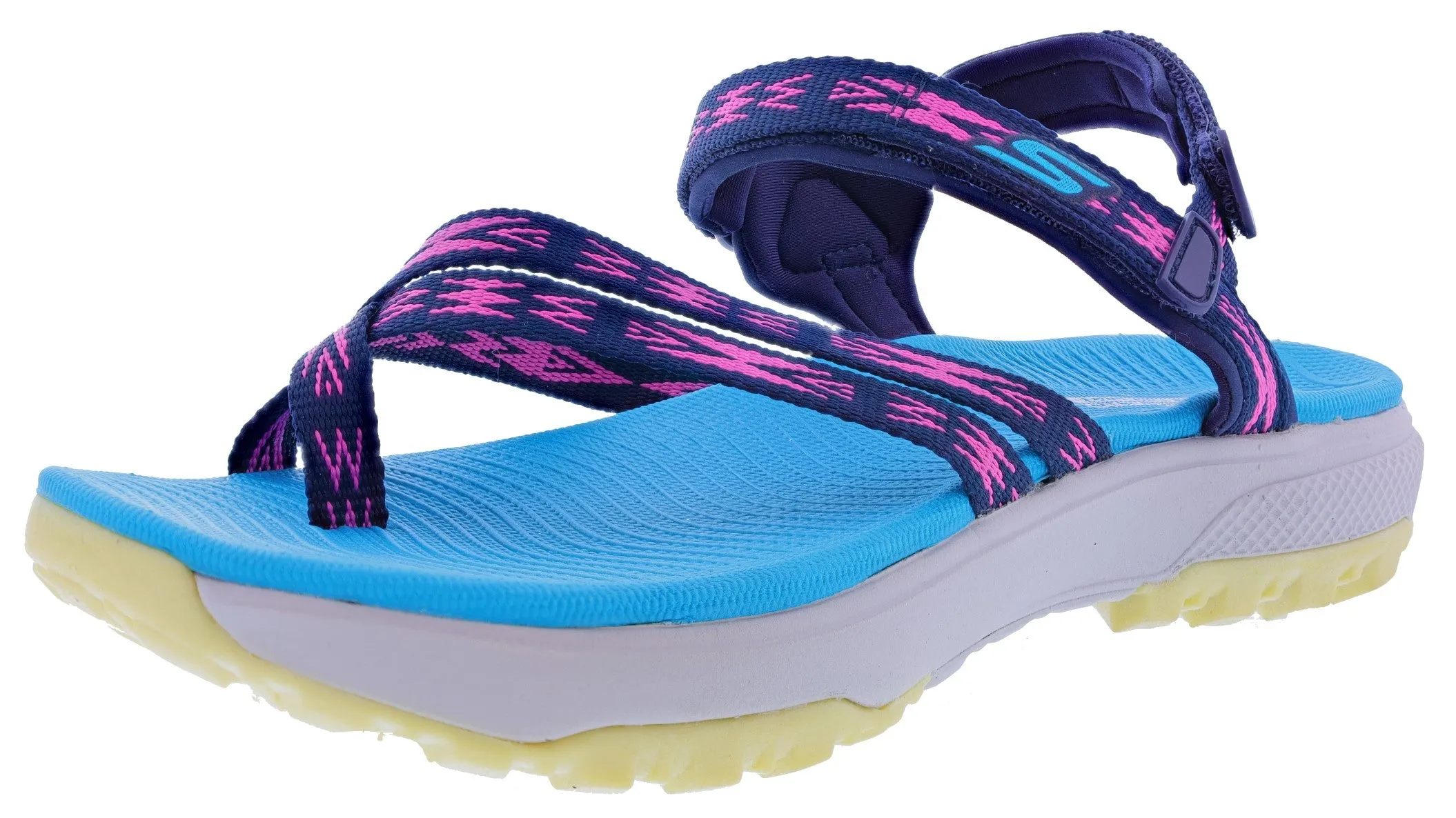 Skechers Women's Outdoor Ultra Mojave Hook & Loop Sport Sandals Sleek Vacation Sandals Adjustable Fit
