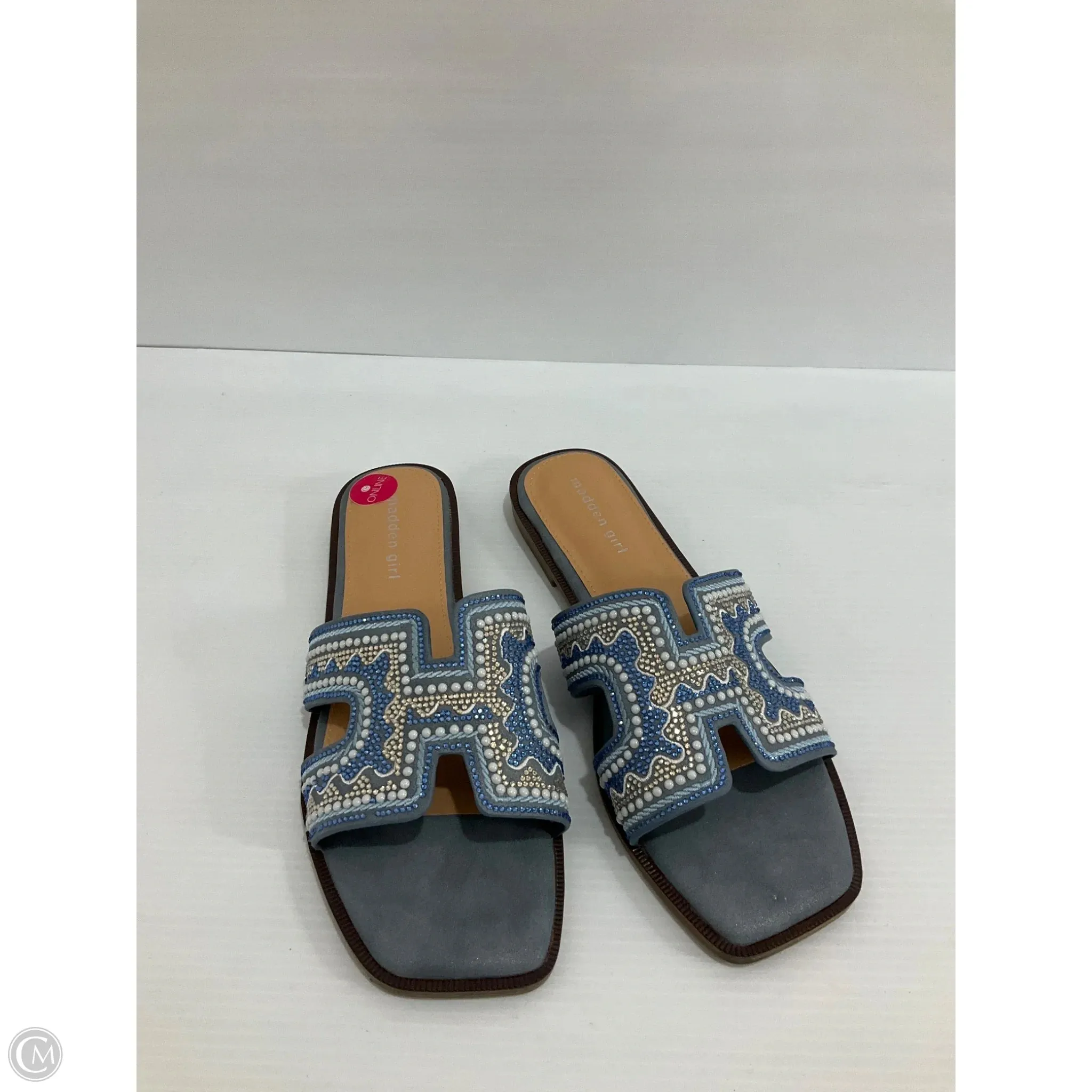 strongest heaviest Sandals Flats By Madden Girl In Blue, Size: 9.5