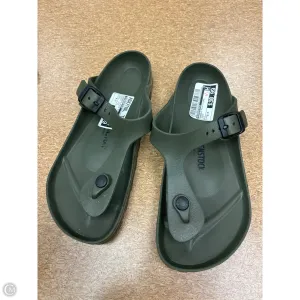 Sandals Flip Flops By Birkenstock In Green, Size: 6.5 Comfortable Footwear