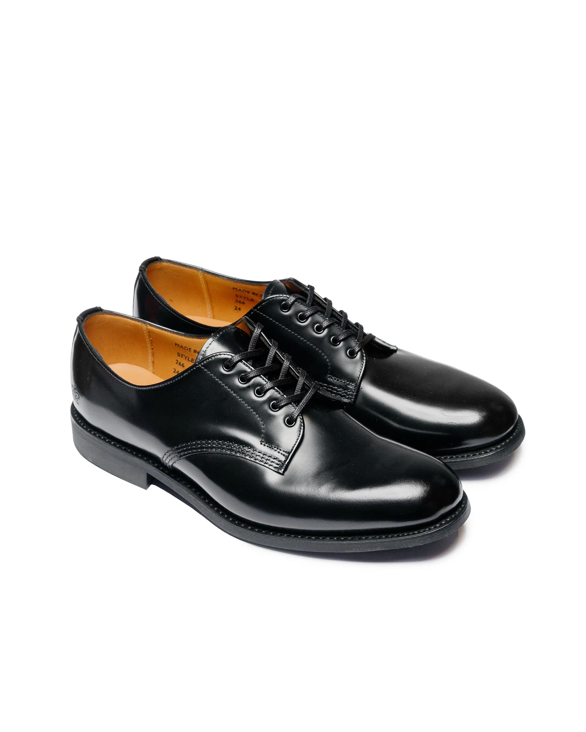 Timeless Chic Sanders 2246B Military Officer Shoe Black