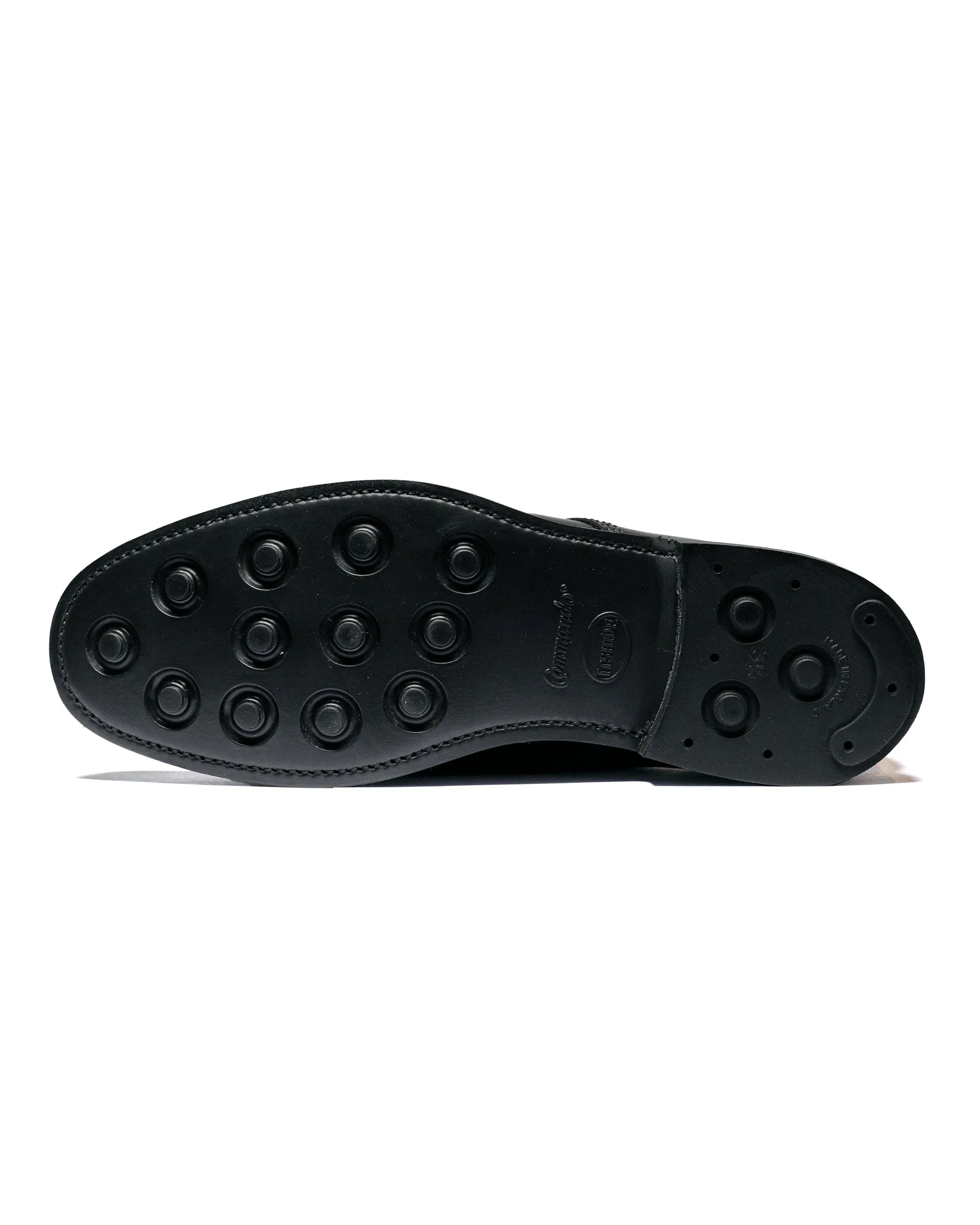 Sanders 2246B Military Officer Shoe Black Elevated Sole Glam fit