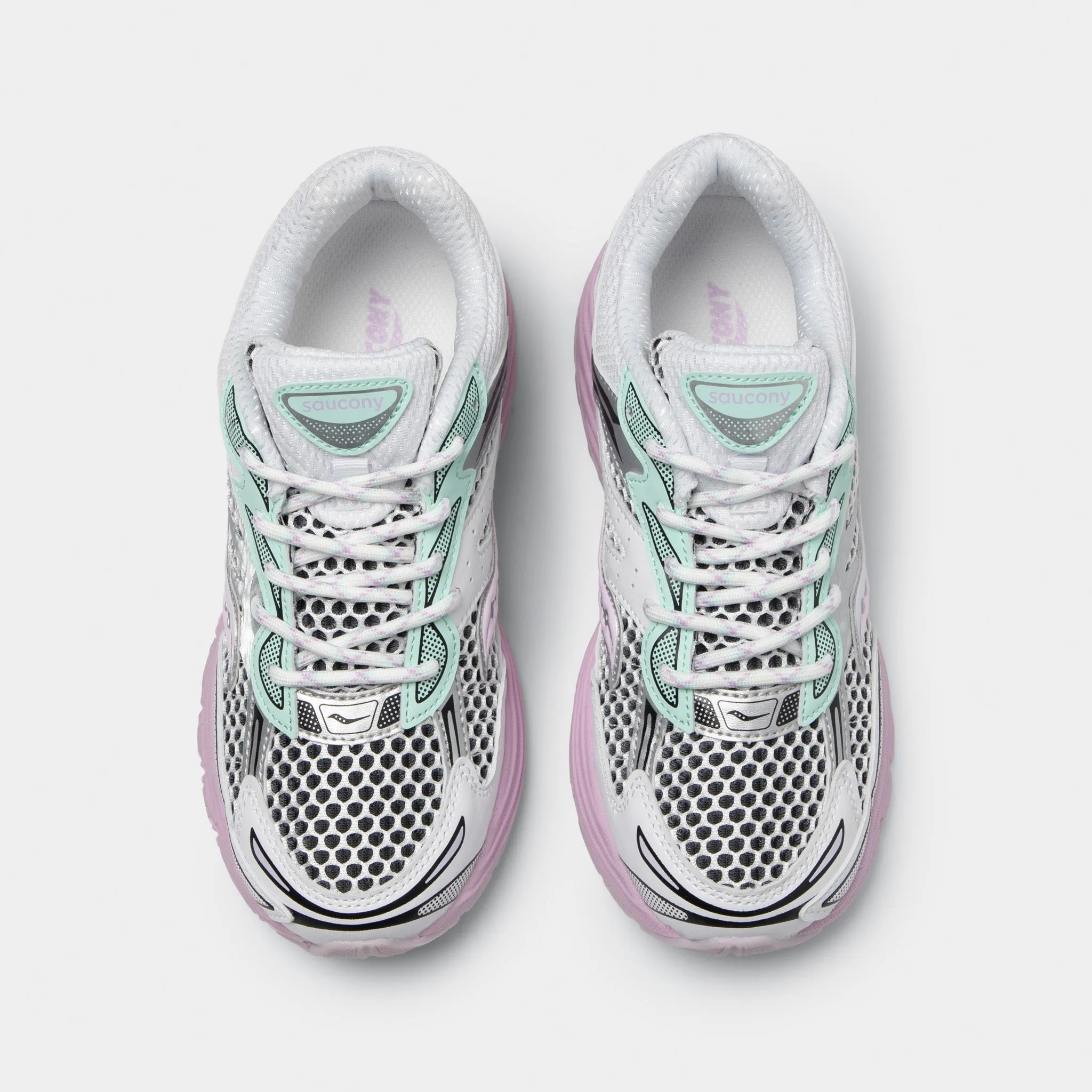 Flat Terrain Saucony Juniors' Omni 9 White / Lilac