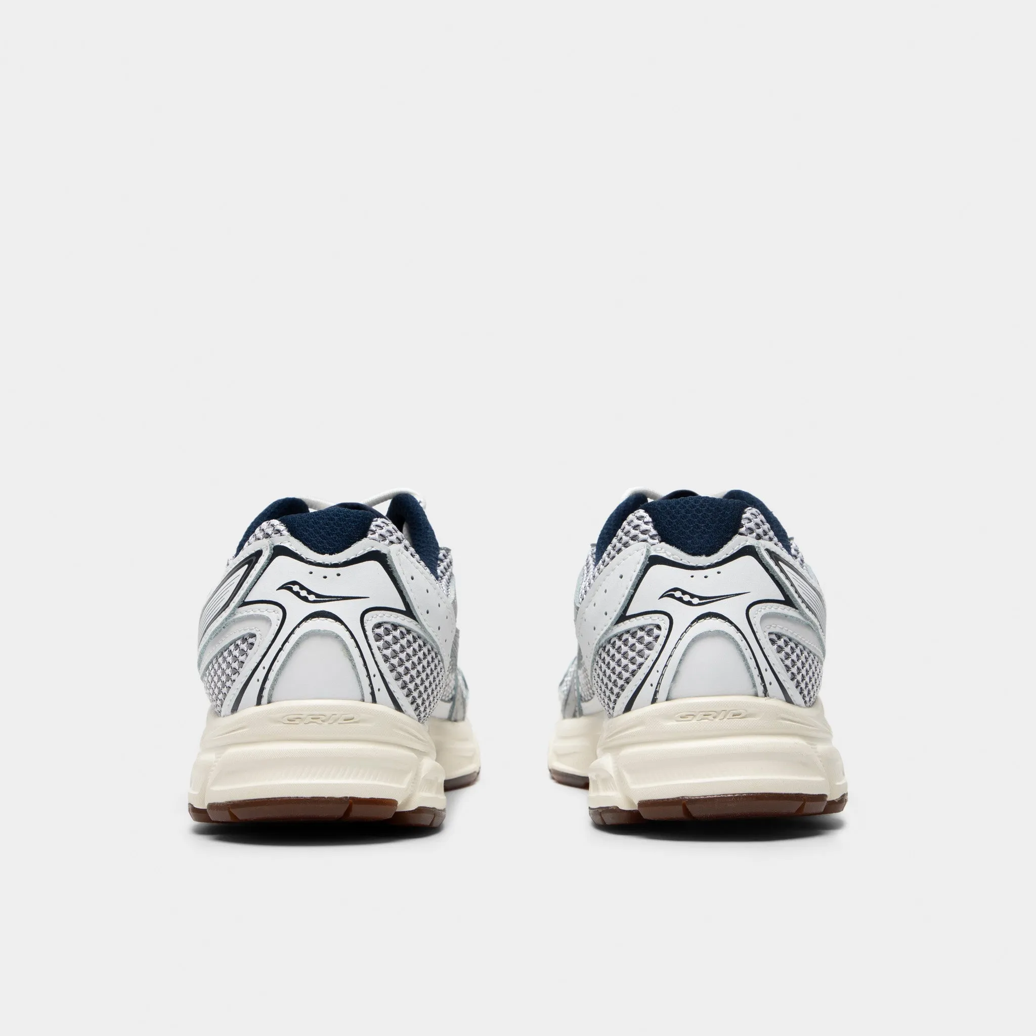 Saucony Ride Millennium White / Navy Minimalist Style easy - to - store shoe advantage