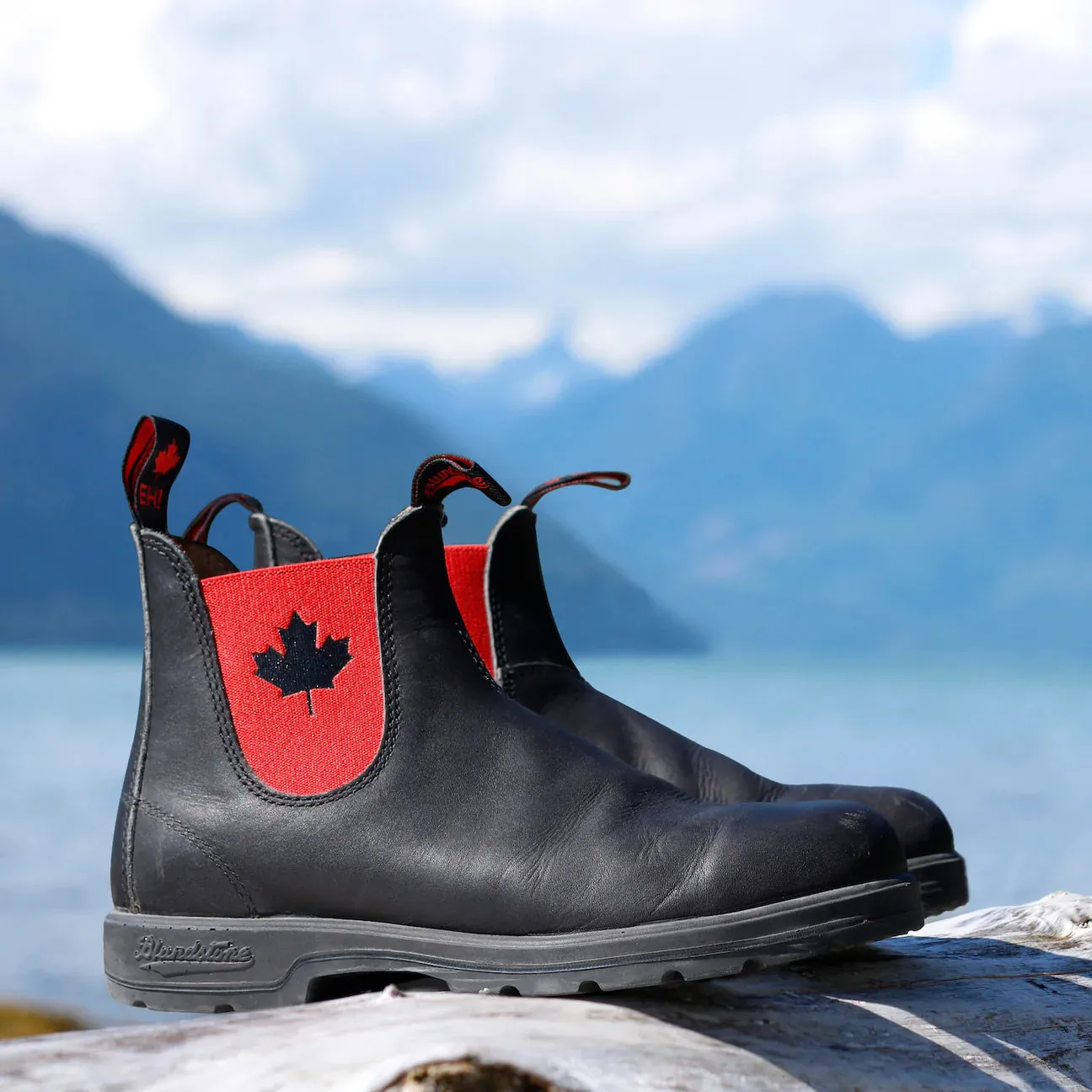 Blundstone Eh! Boot Black w/Red Elastic - 1474 Elastic Sides