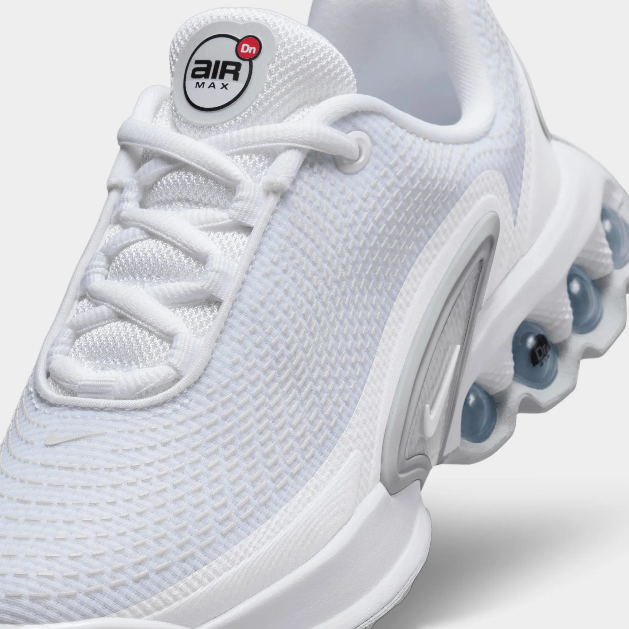 solid - color shoes Nike Air Max DN GS White / White - Metallic Silver