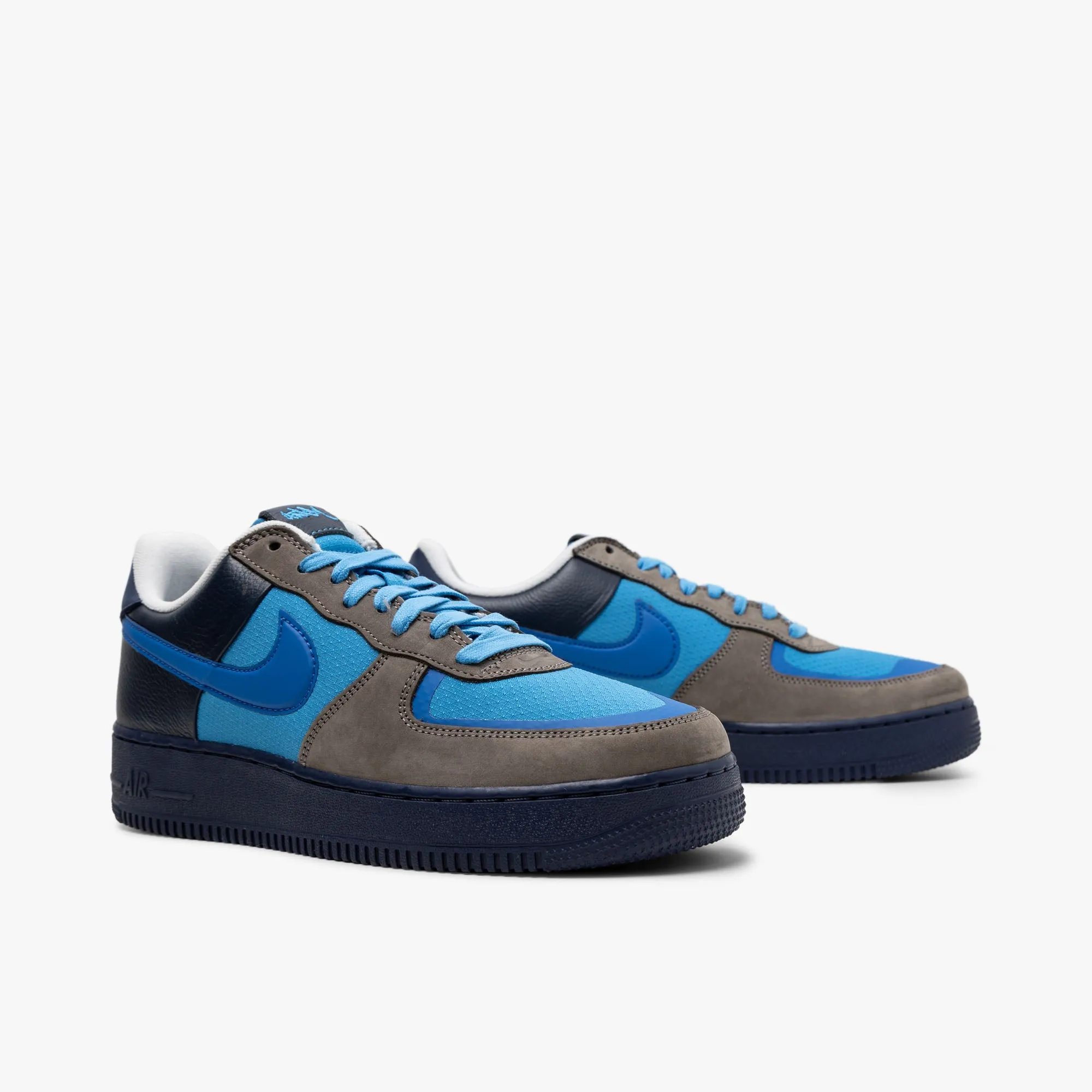 Nike x Stash Air Force 1 Low SP / Soft Grey / Varsity Royal Festival Style Durable Walk